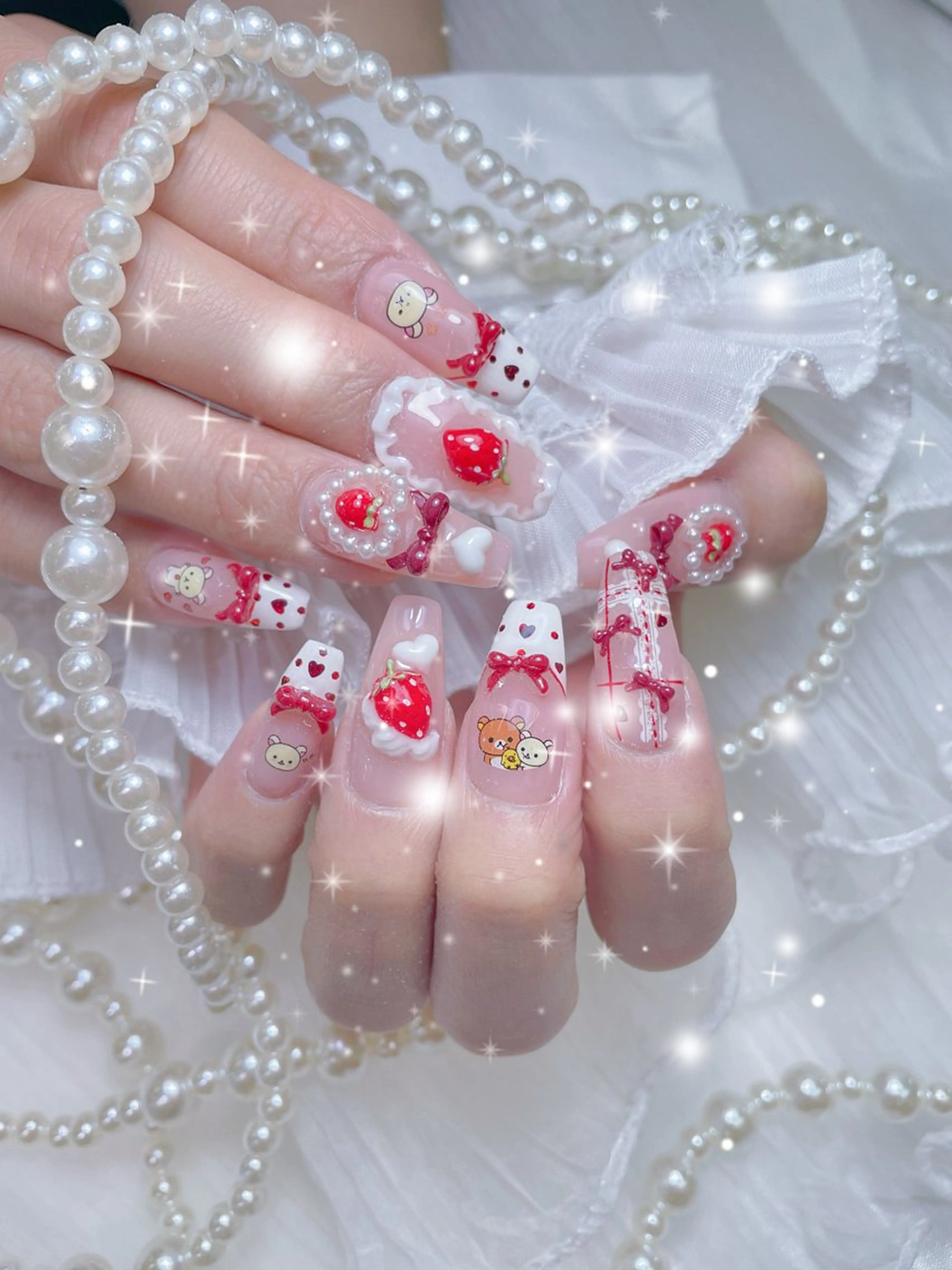 ネイル ジェルネイル ロングネイル スカルプネイル ネイルチップ その他(ネイル) 💅ネイル✨ プリンセスのネイルデザイン