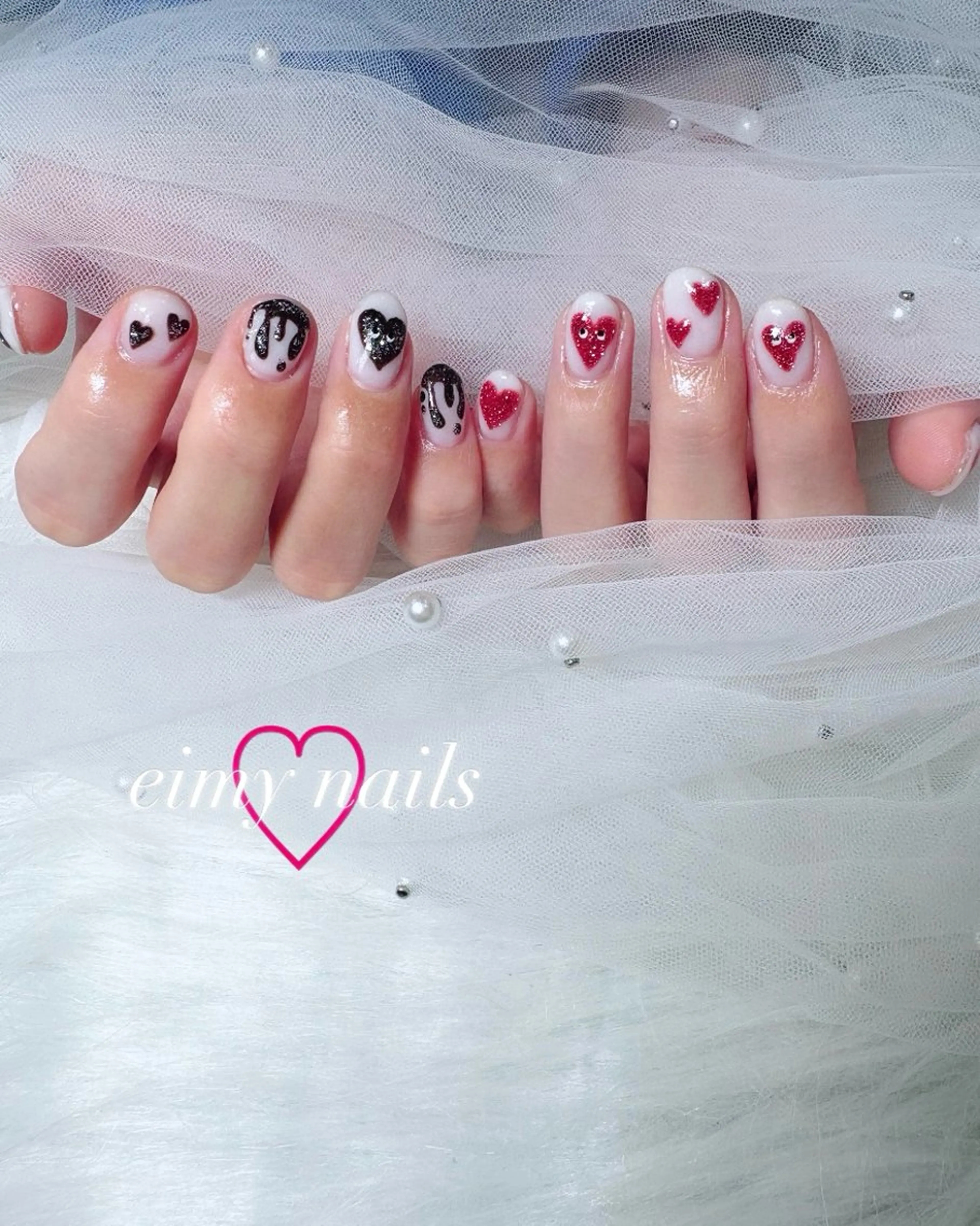 ネイル アートネイル ブラウン フラッシュネイル ラメ(グリッター) 持ち込み ハンドネイル eimy nails♡のネイルデザイン