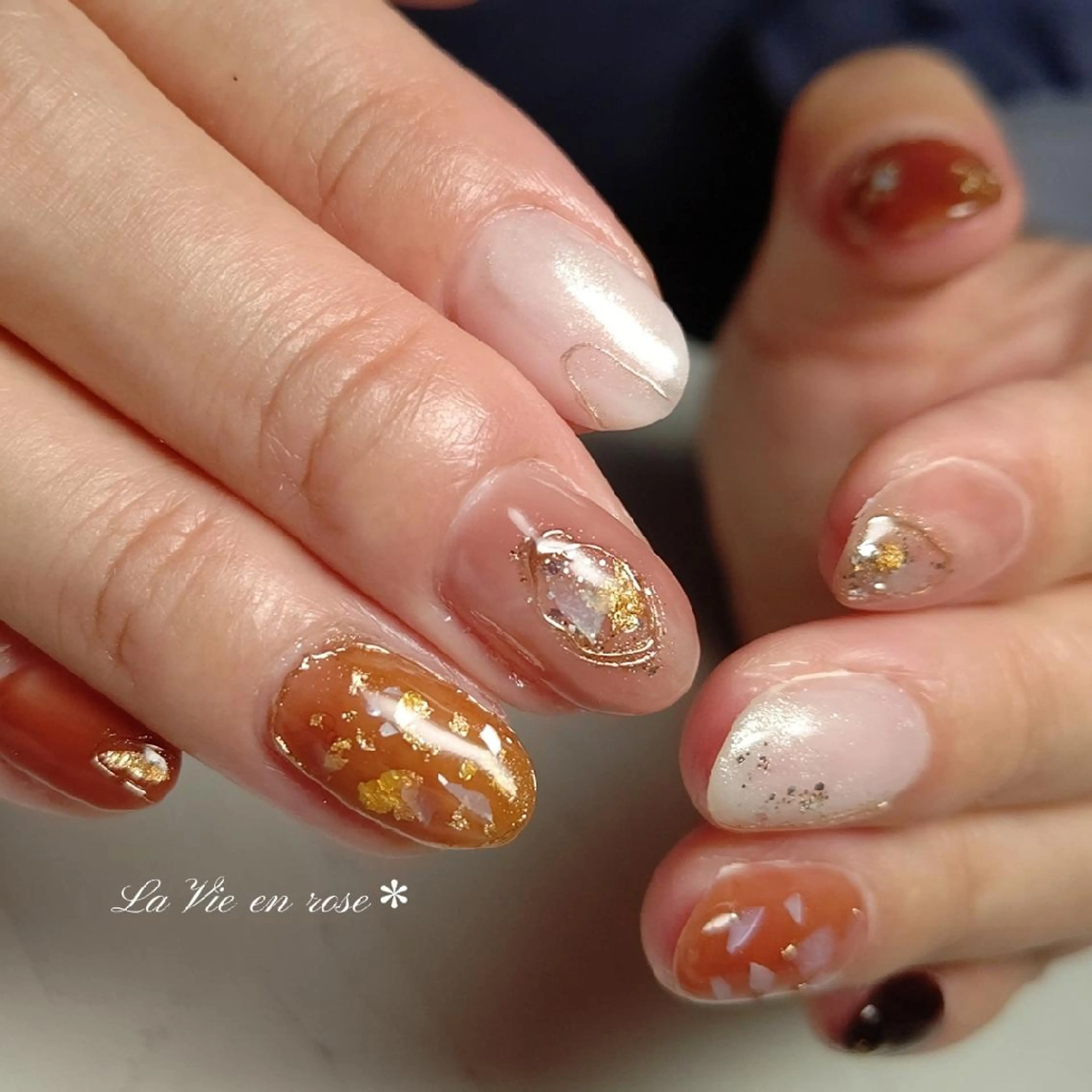 ネイル ラヴィアン ローズのネイルデザイン