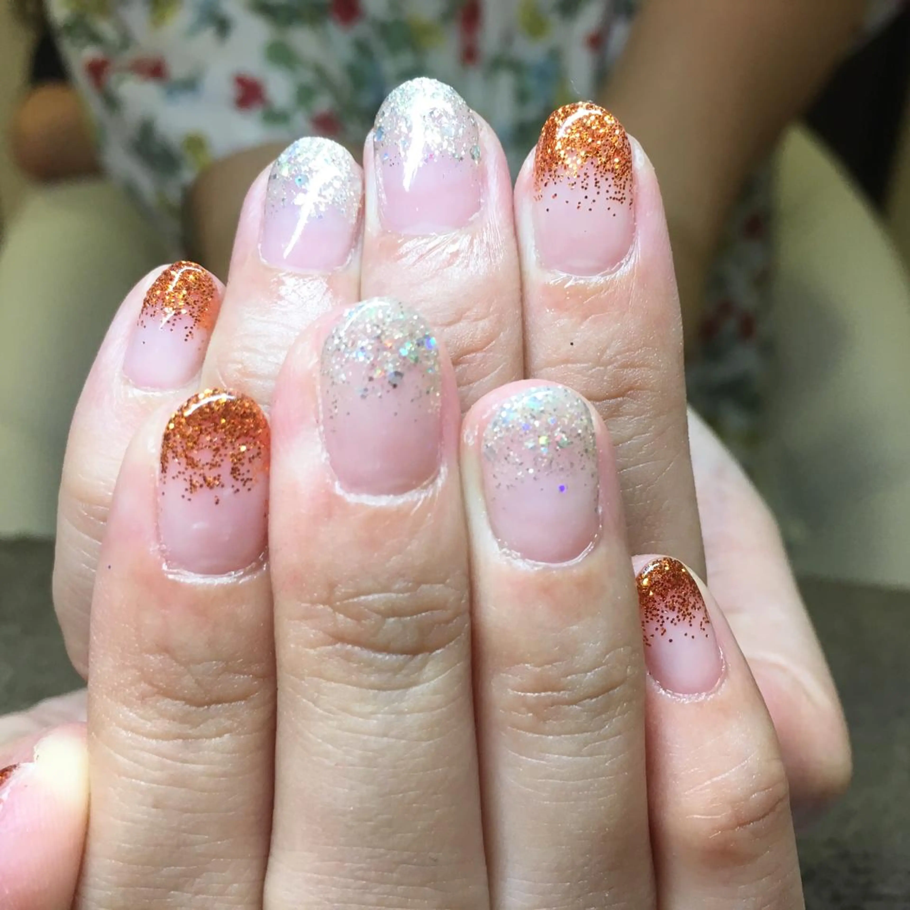 ネイル グラデーション ラメ(グリッター) ラメグラデーション palmy nailのネイルデザイン
