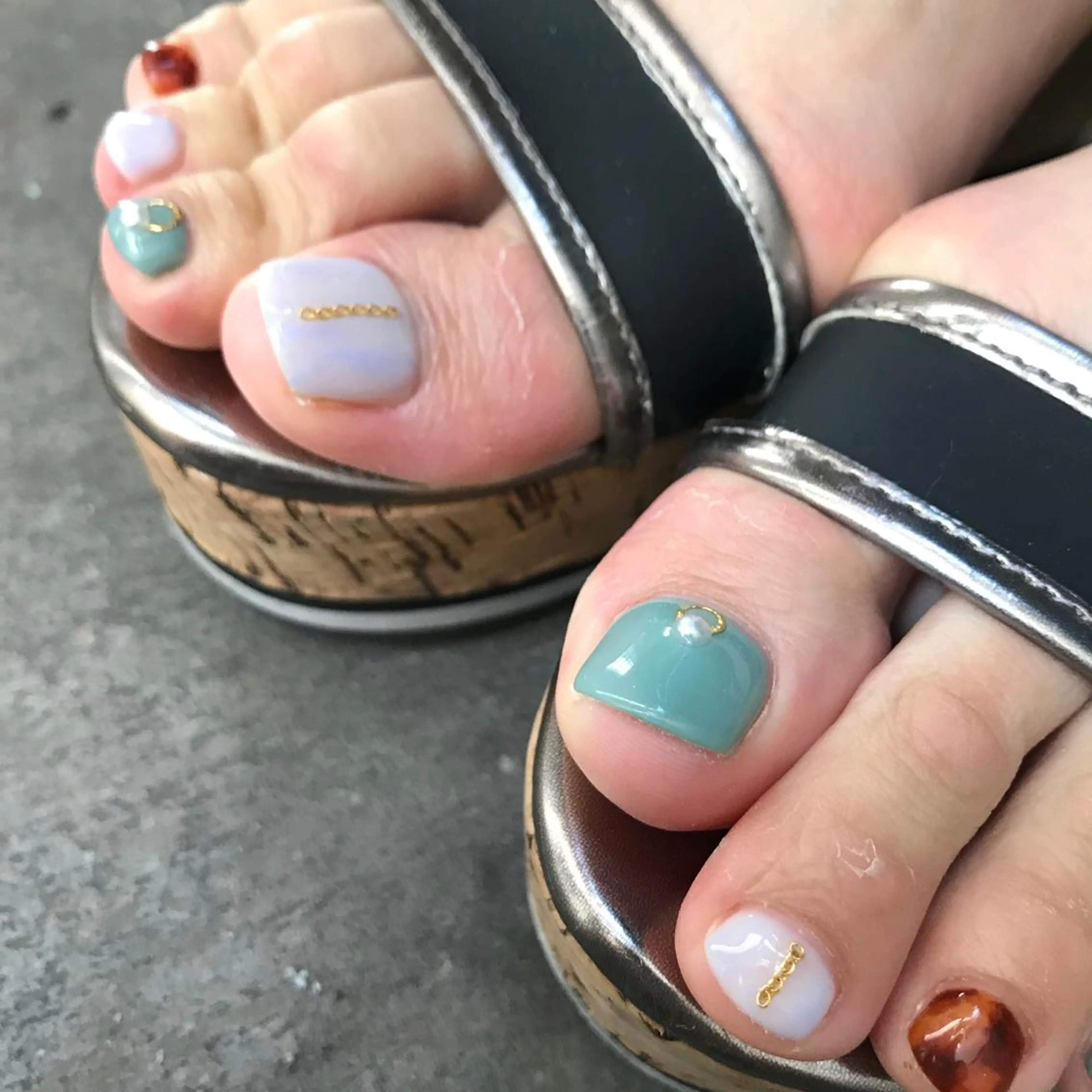 ネイル マツエク・マツパ フットネイル TheNext kitahorieのネイルデザイン