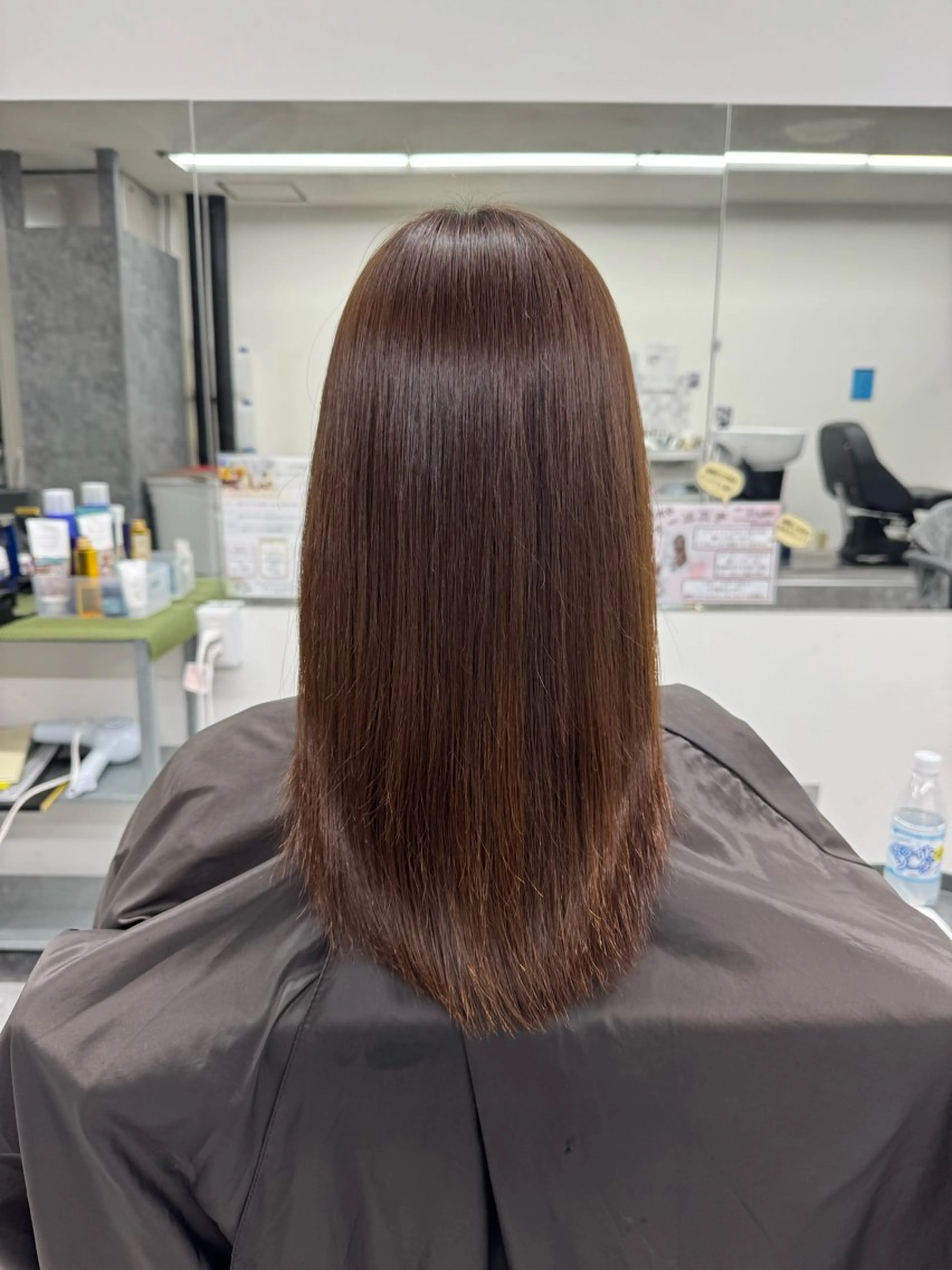 ミディアム 髪質改善 縮毛矯正 髪質改善メニュー 長井 美佐子のヘアスタイル