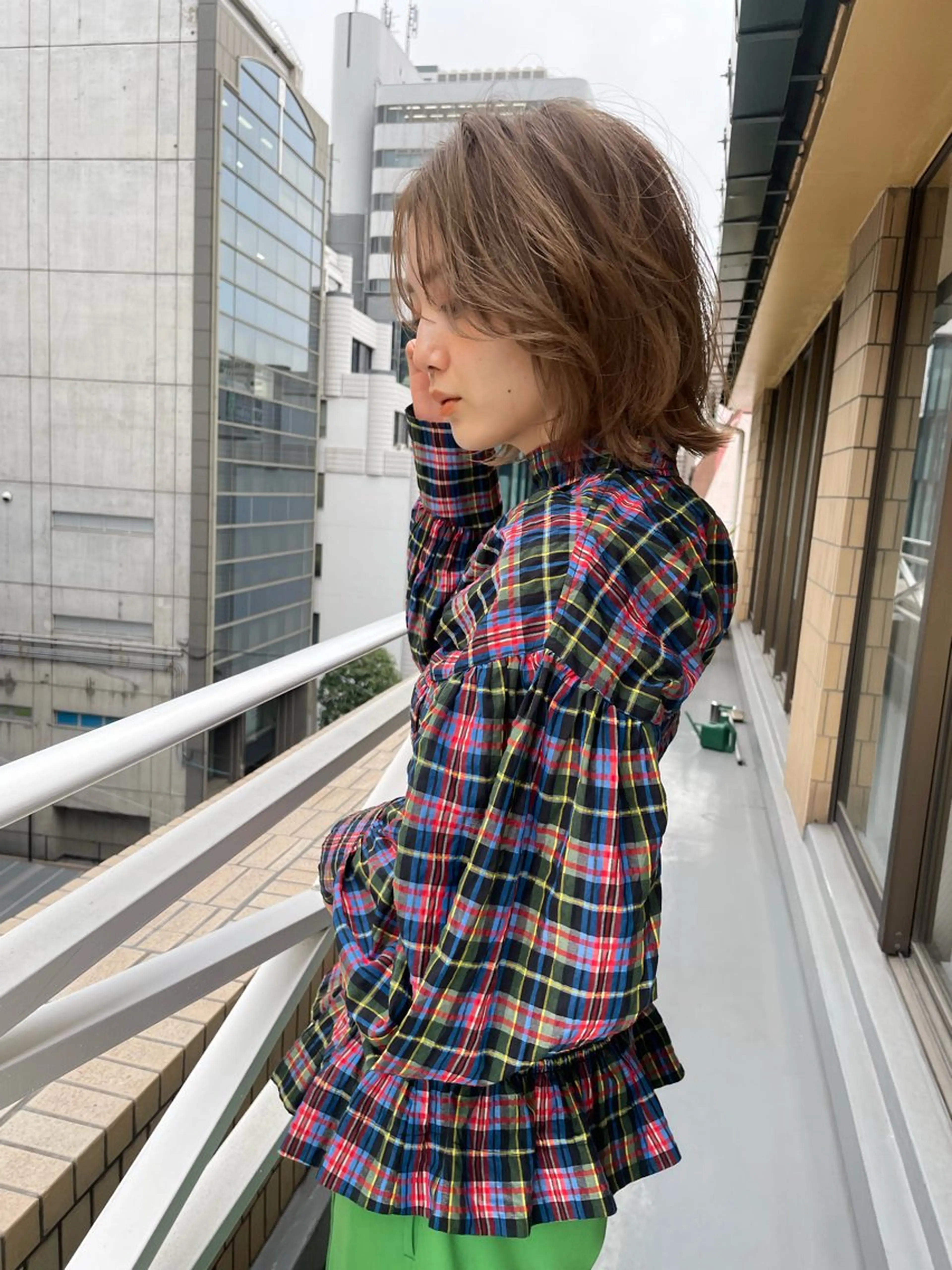 ショート カラー ヘアカラー ショート/ボブ/ 心斎橋/宮脇美奈のヘアスタイル