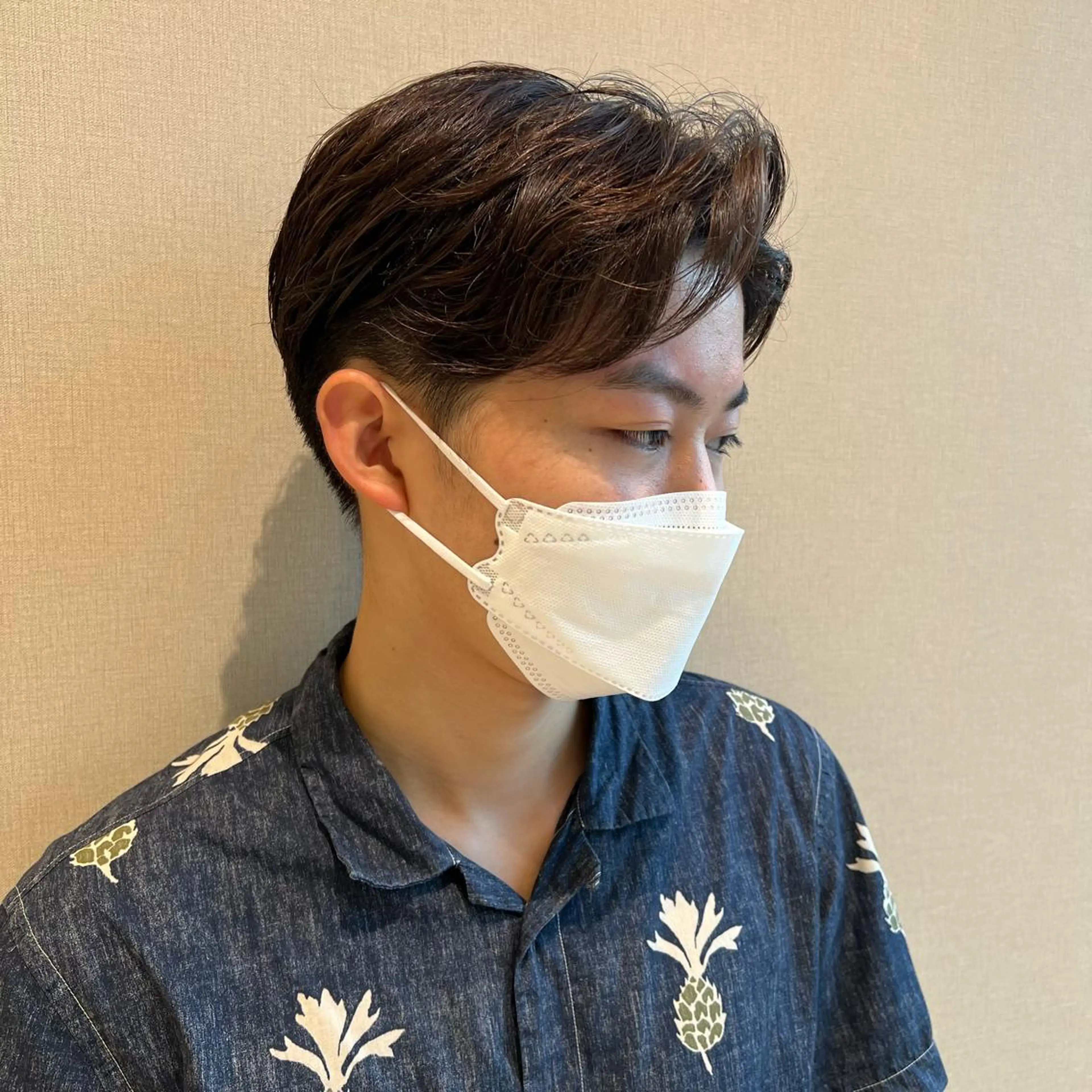 メンズ カット 堀結香/顔まわり レイヤー/蒲生四丁目のヘアスタイル