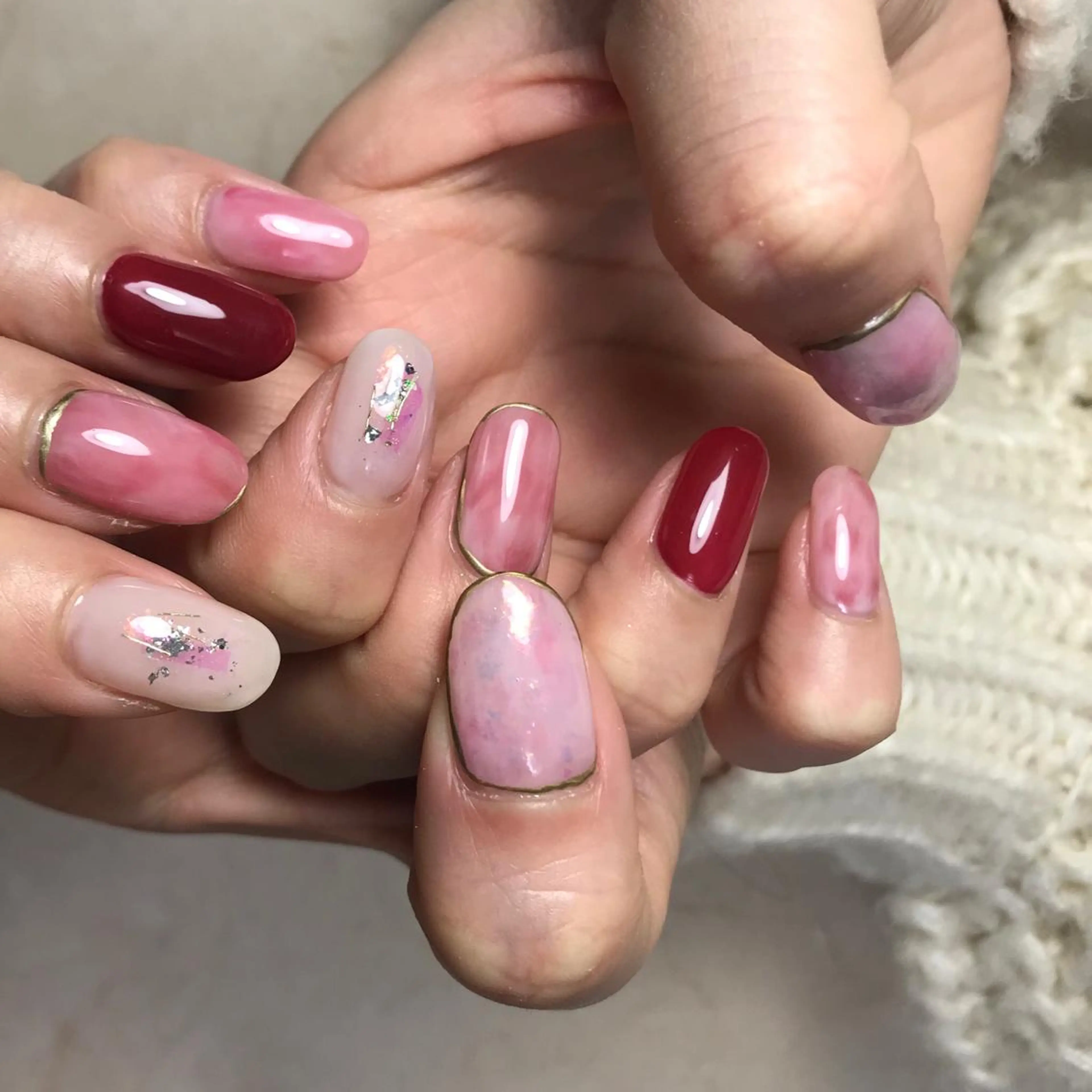 ネイル ニュアンスネイル ハンドネイル mellow mのネイルデザイン