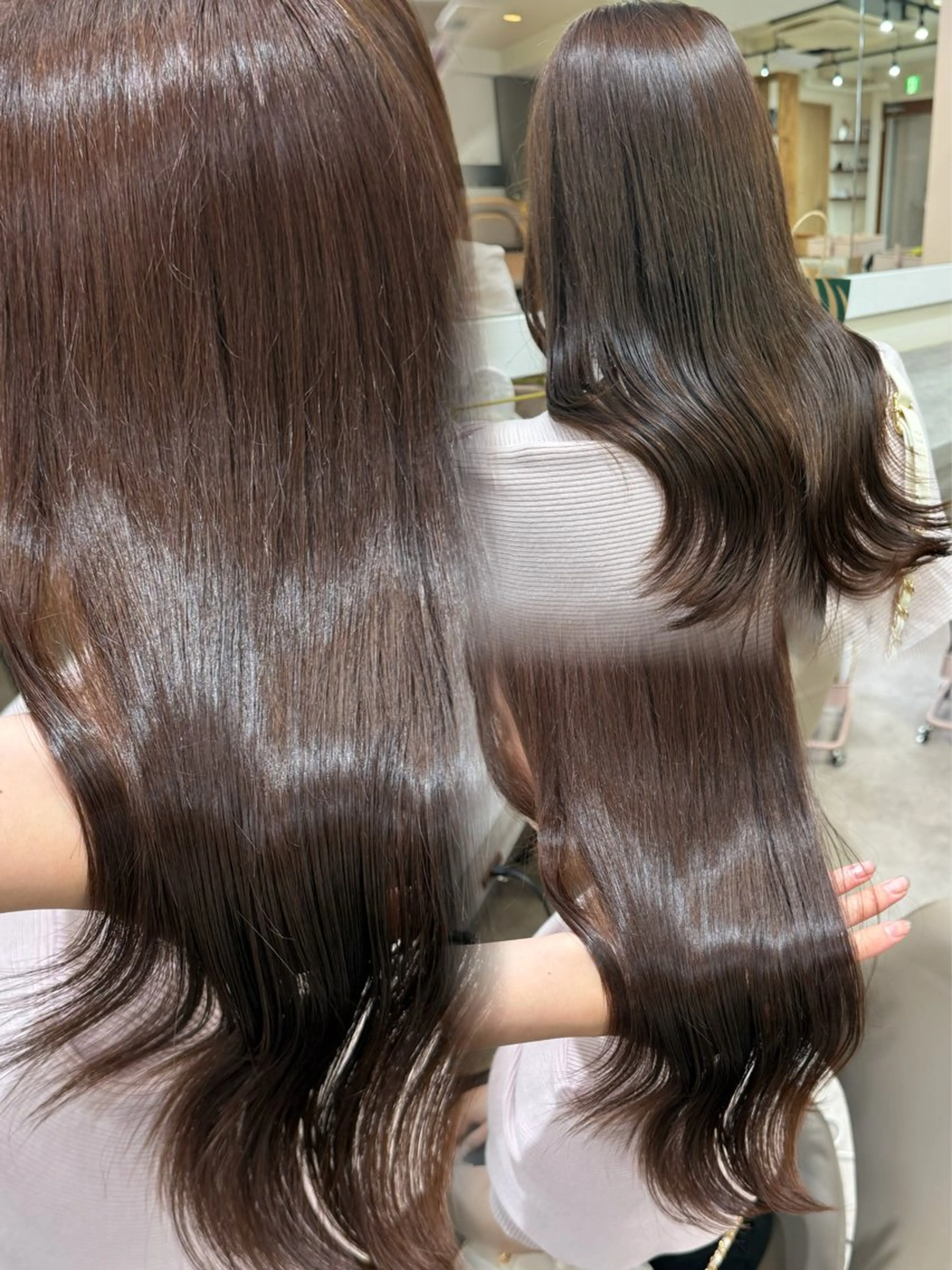 ロング カラー ヘアアレンジ 韓国/透明感カラー/ ももかのヘアスタイル