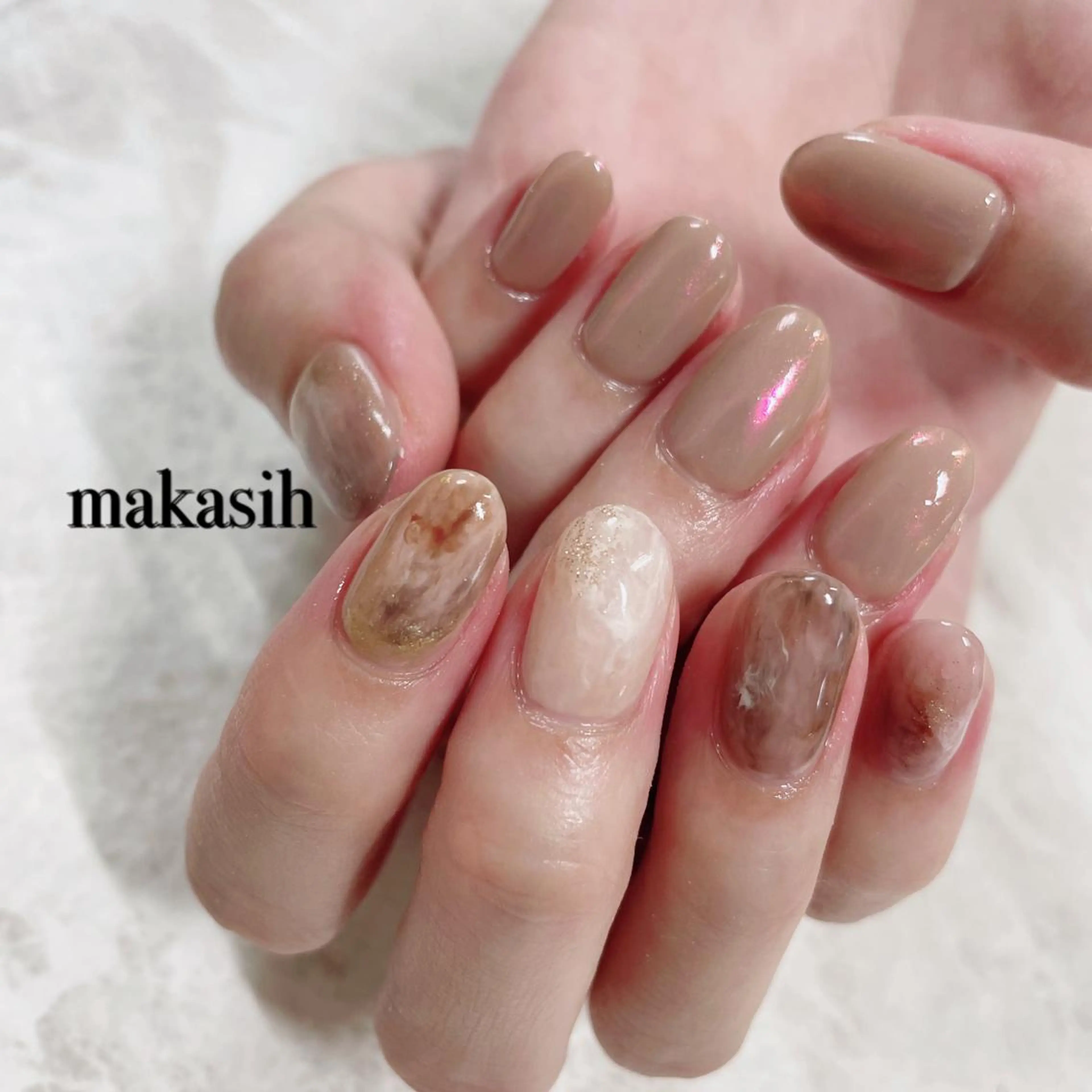 ネイル オーロラネイル ニュアンスネイル 濱田 美菜子のエステ・リラクイメージ