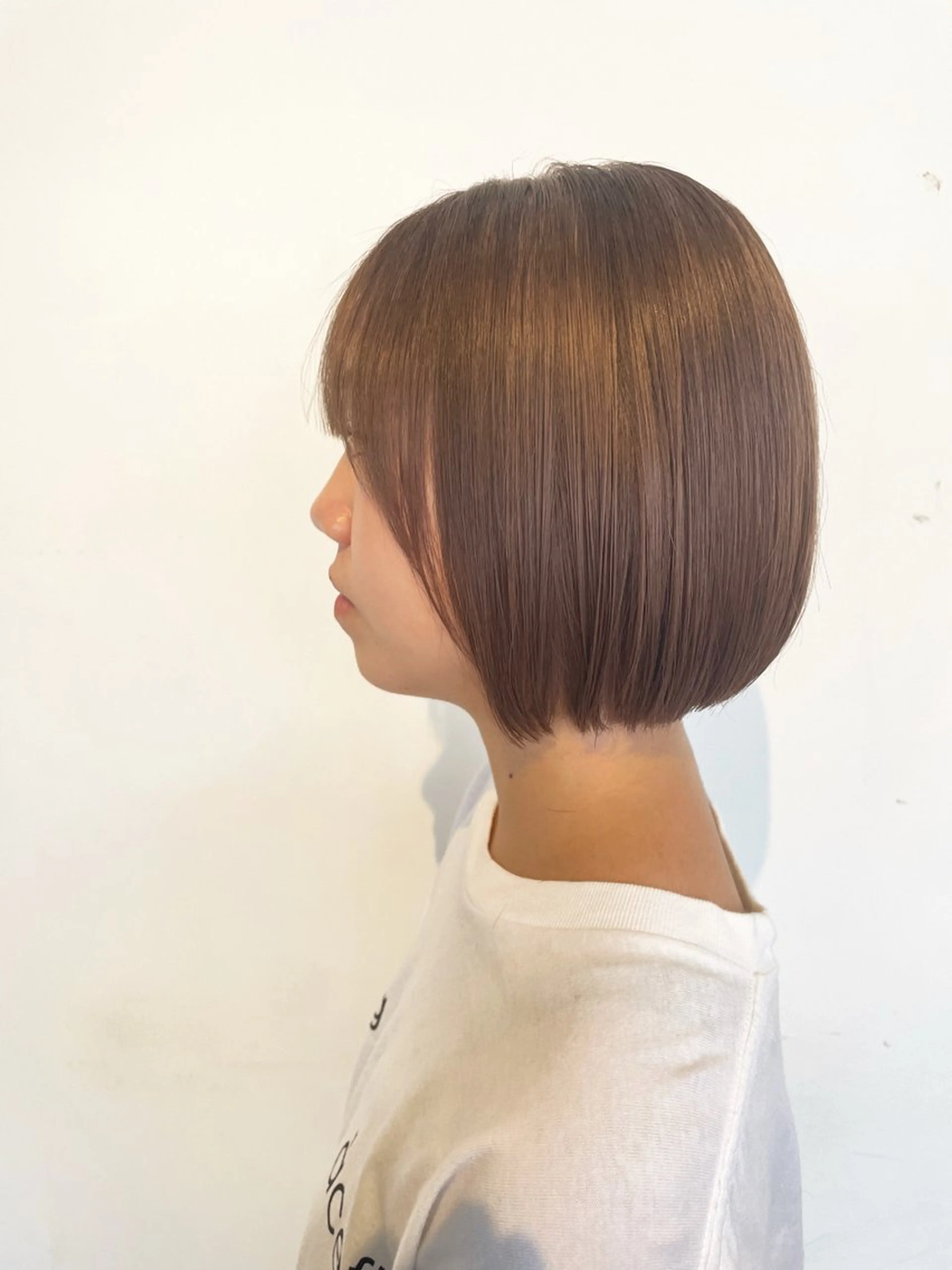 ミディアム カラー ベージュカラー ボブ カット ヘアカラー トリートメント 韓国風◎　田中 勇也のヘアスタイル