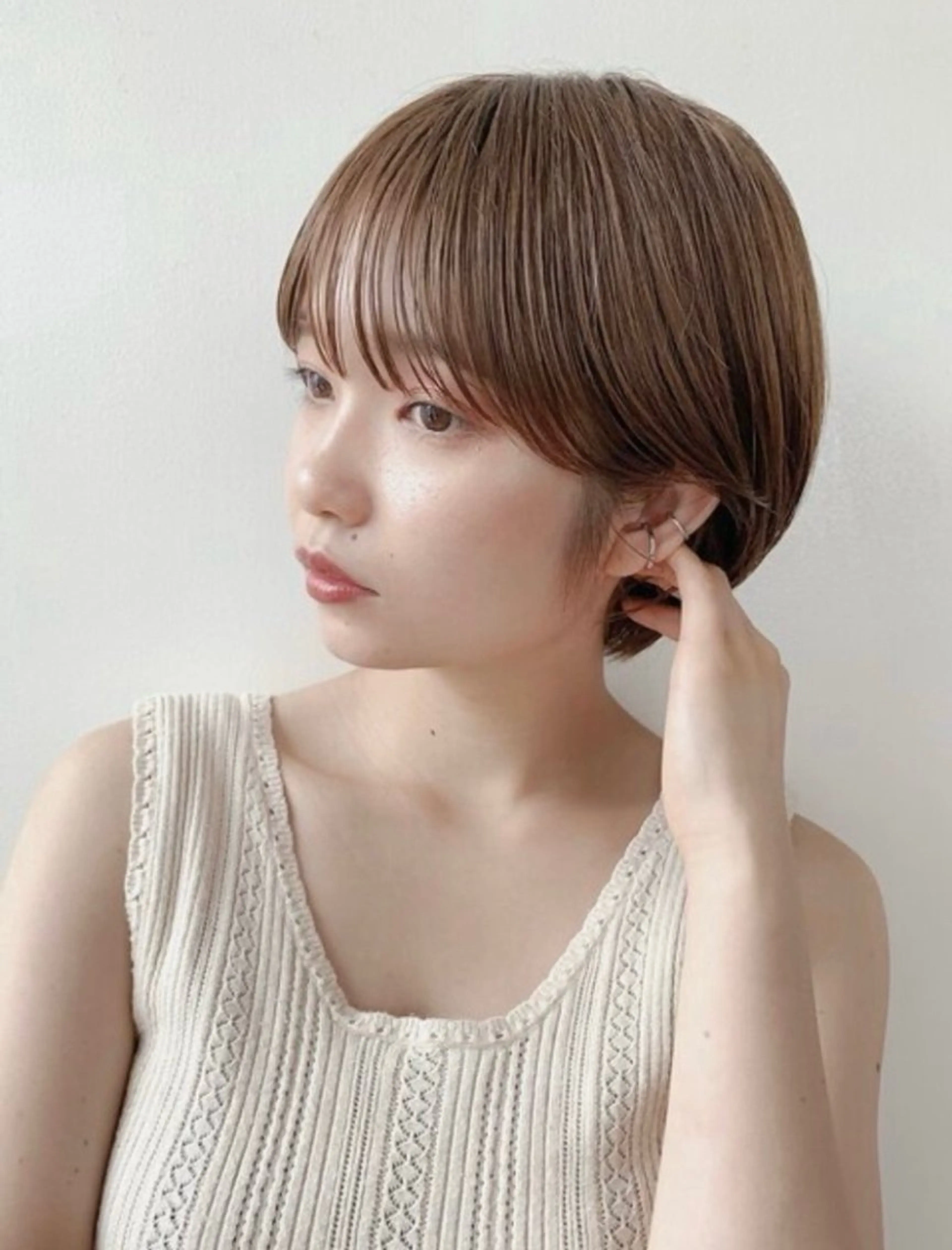 ショート カラー 丸みショート ショートヘア ダメージレス美容師 🌱水島侑理のヘアスタイル