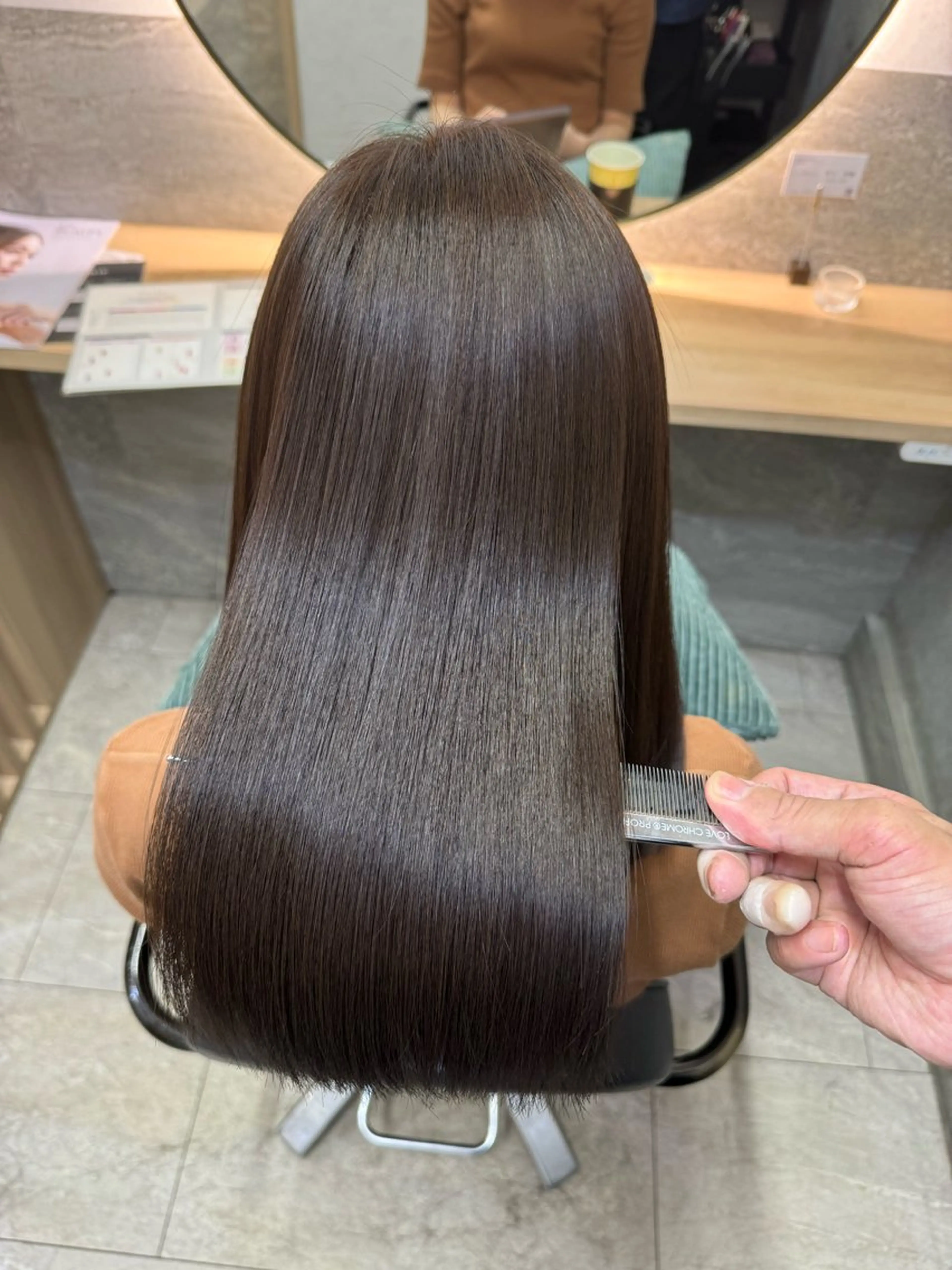 ロング カット ヘアカラー トリートメント youres hair神楽坂店所属・青木 啓輔のヘアスタイル