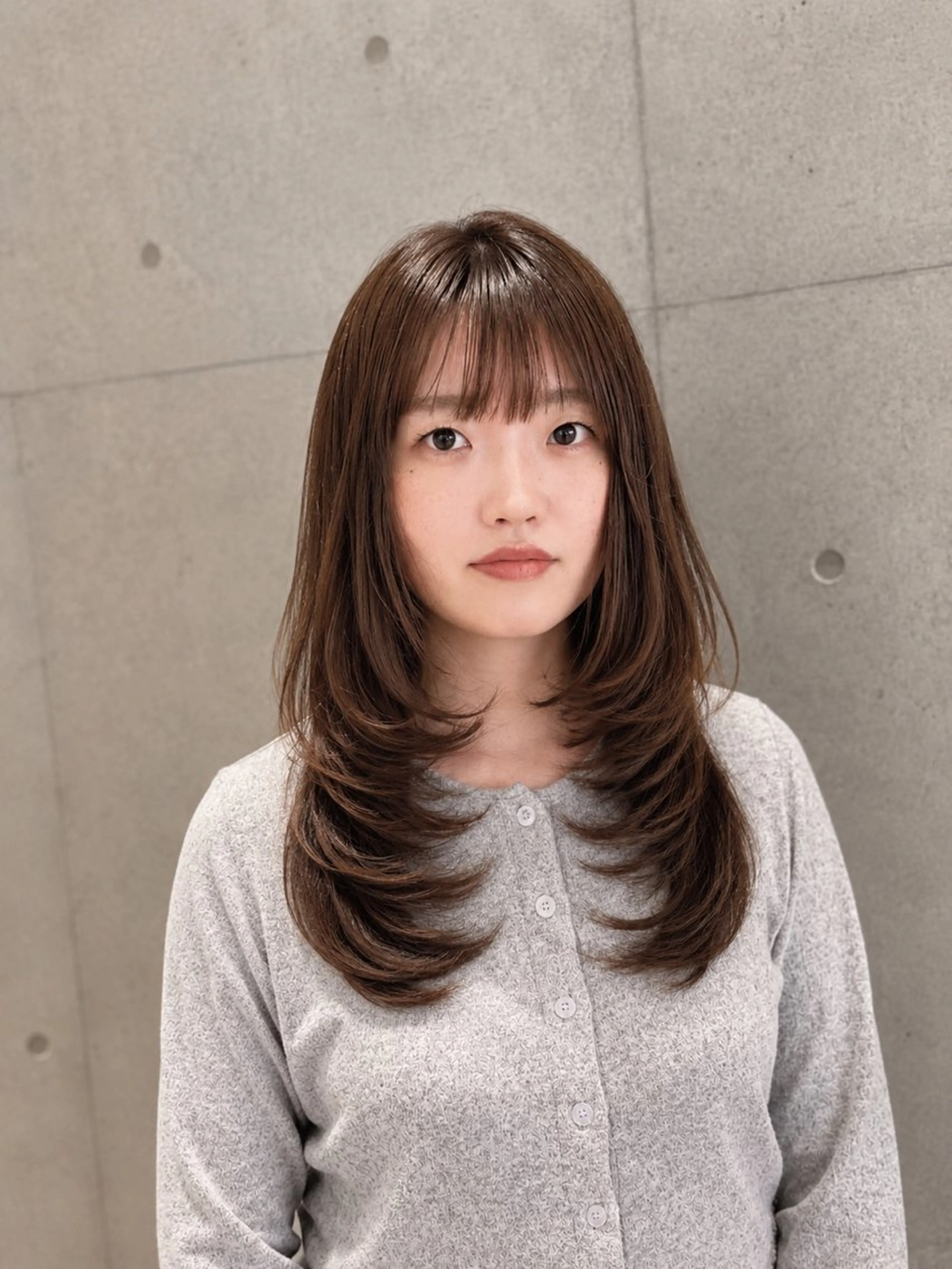 ロング カット 南 菜花のヘアスタイル