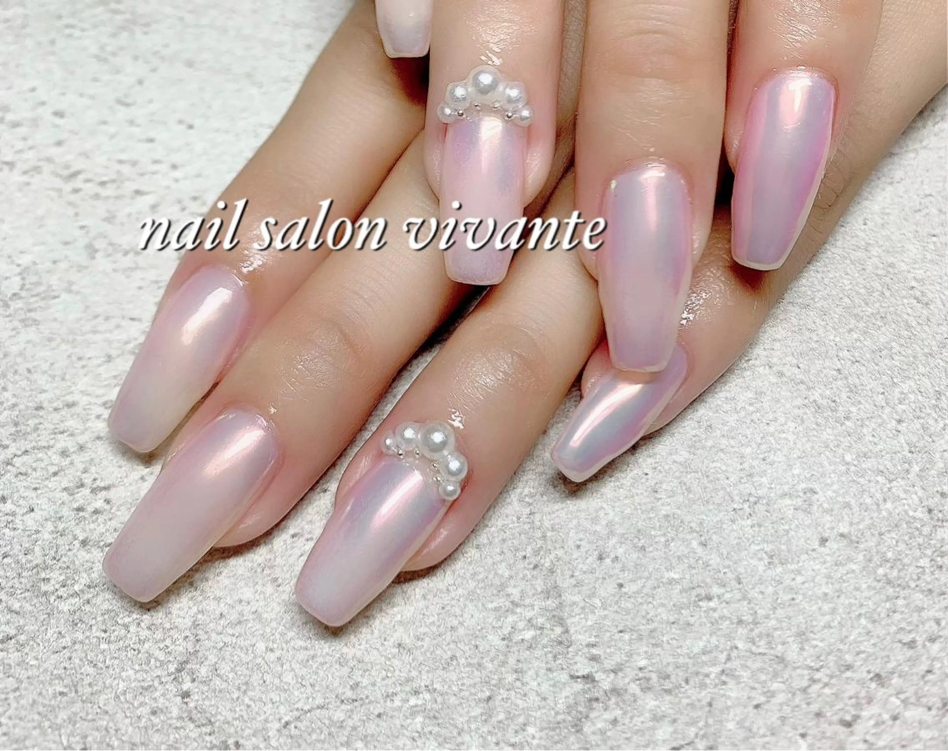 ネイル シルバー nail salon vivanteのネイルデザイン