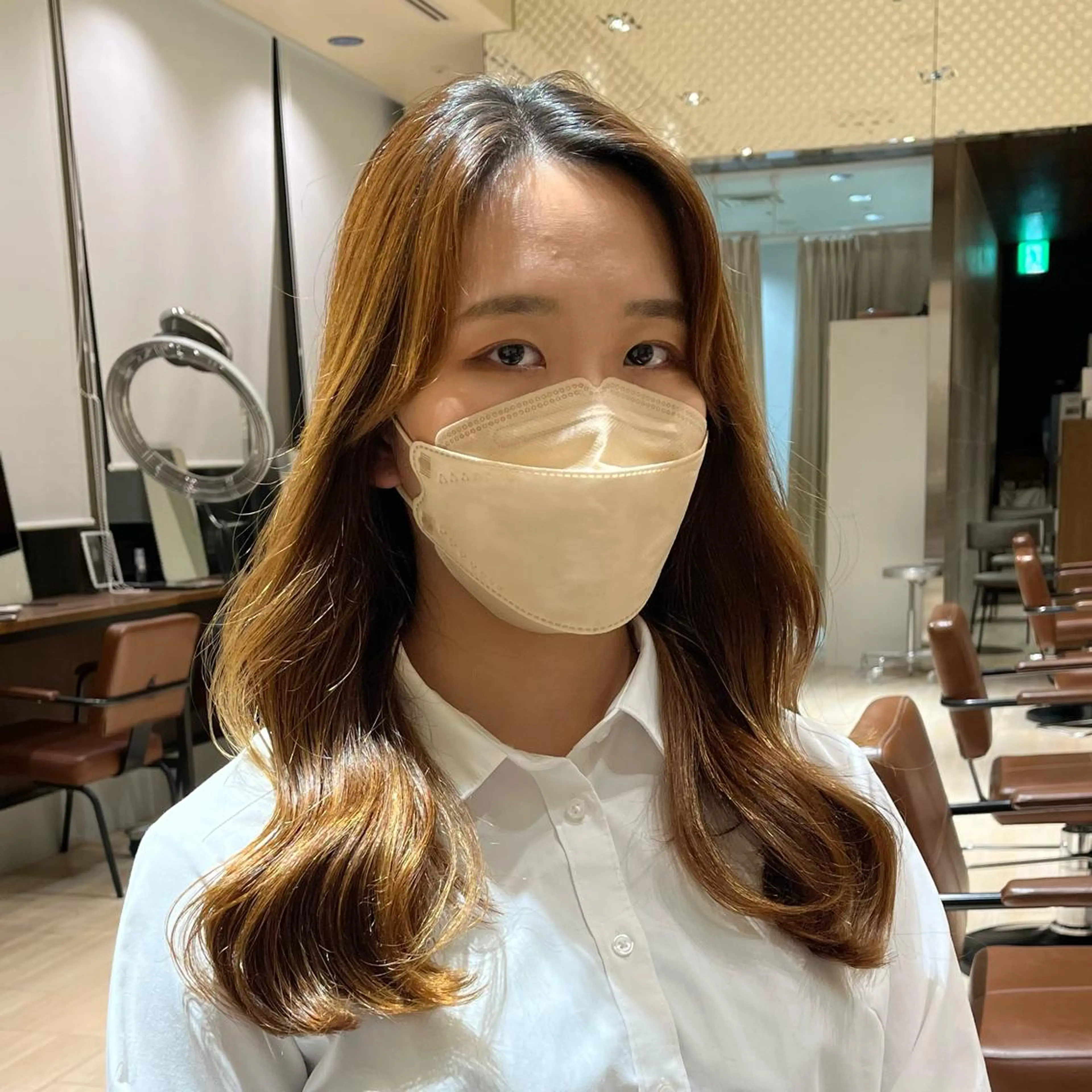 ロング パーマ 韓国風ヘア デジタルパーマ 早朝セット☀️ レイヤー/Momoのヘアスタイル