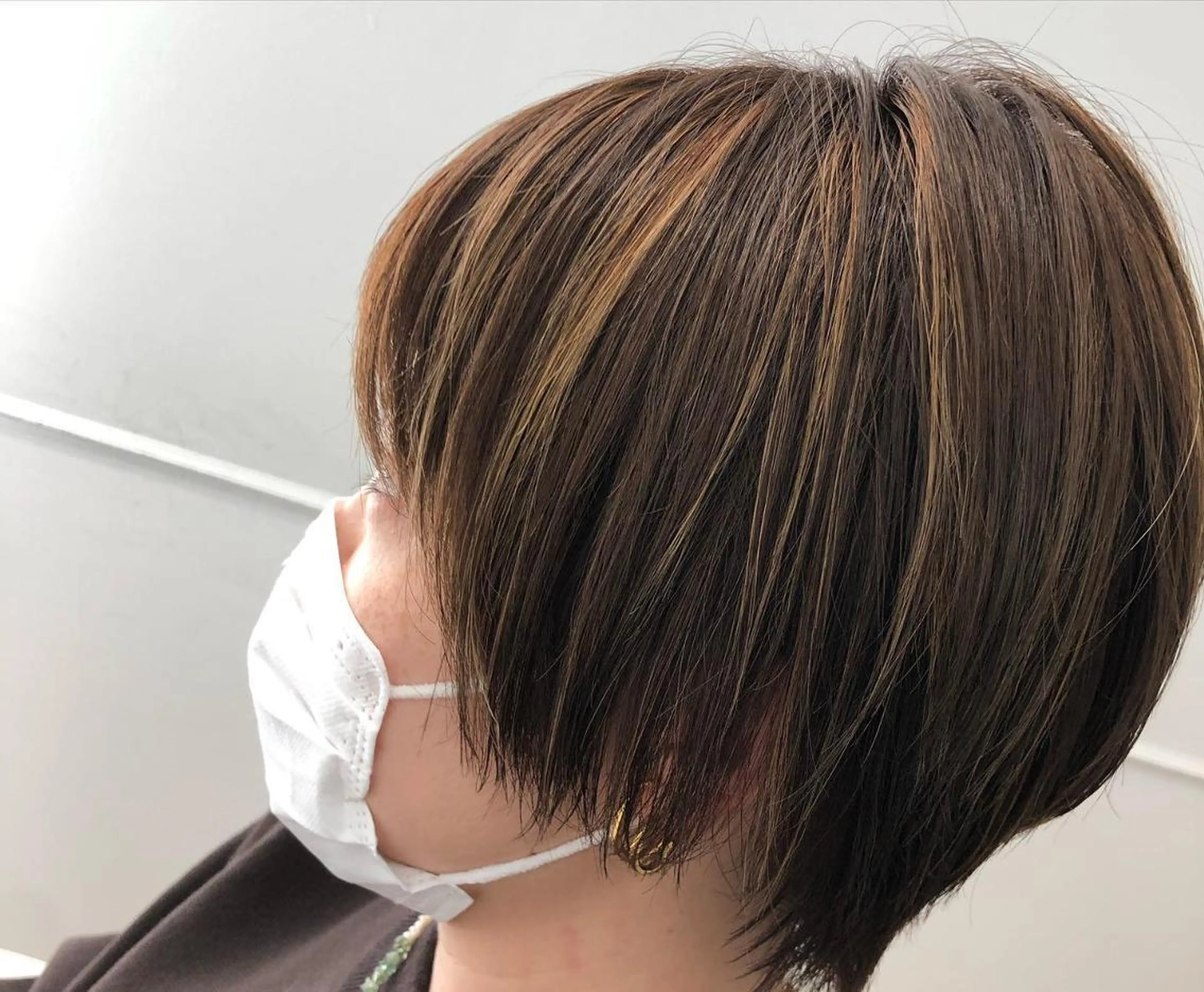 ミディアム カラー ハイライトカラー ハイライト 【大人髪】men's パーマ/潤艶髪のヘアスタイル
