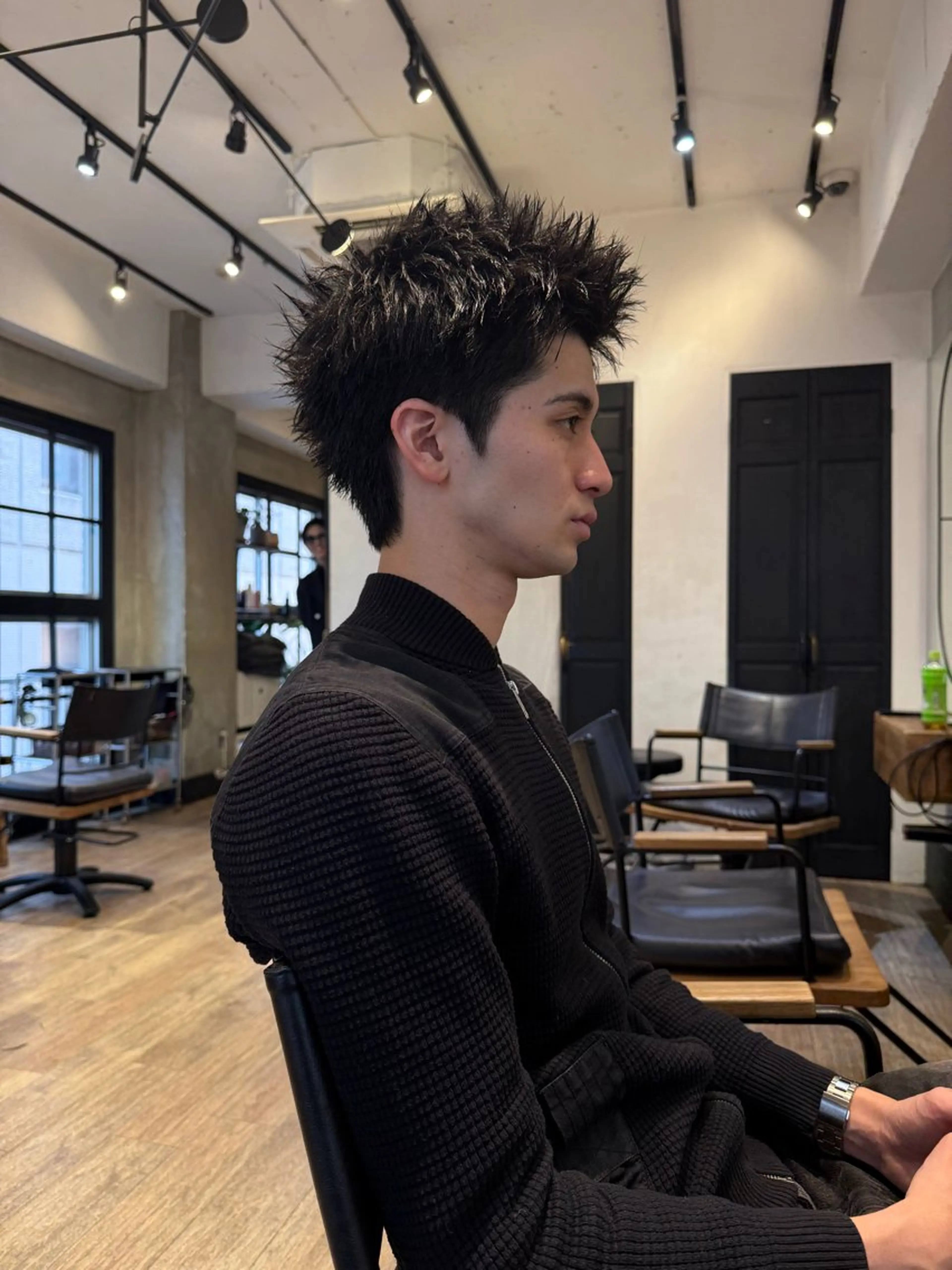 ショート パーマ メンズ メンズパーマ メンズショート スパイキーショート ショートヘア カット パーマ heavenly by HAVANA新宿所属・メンズショート/ピン パーマ/新宿/フウガのヘアスタイル