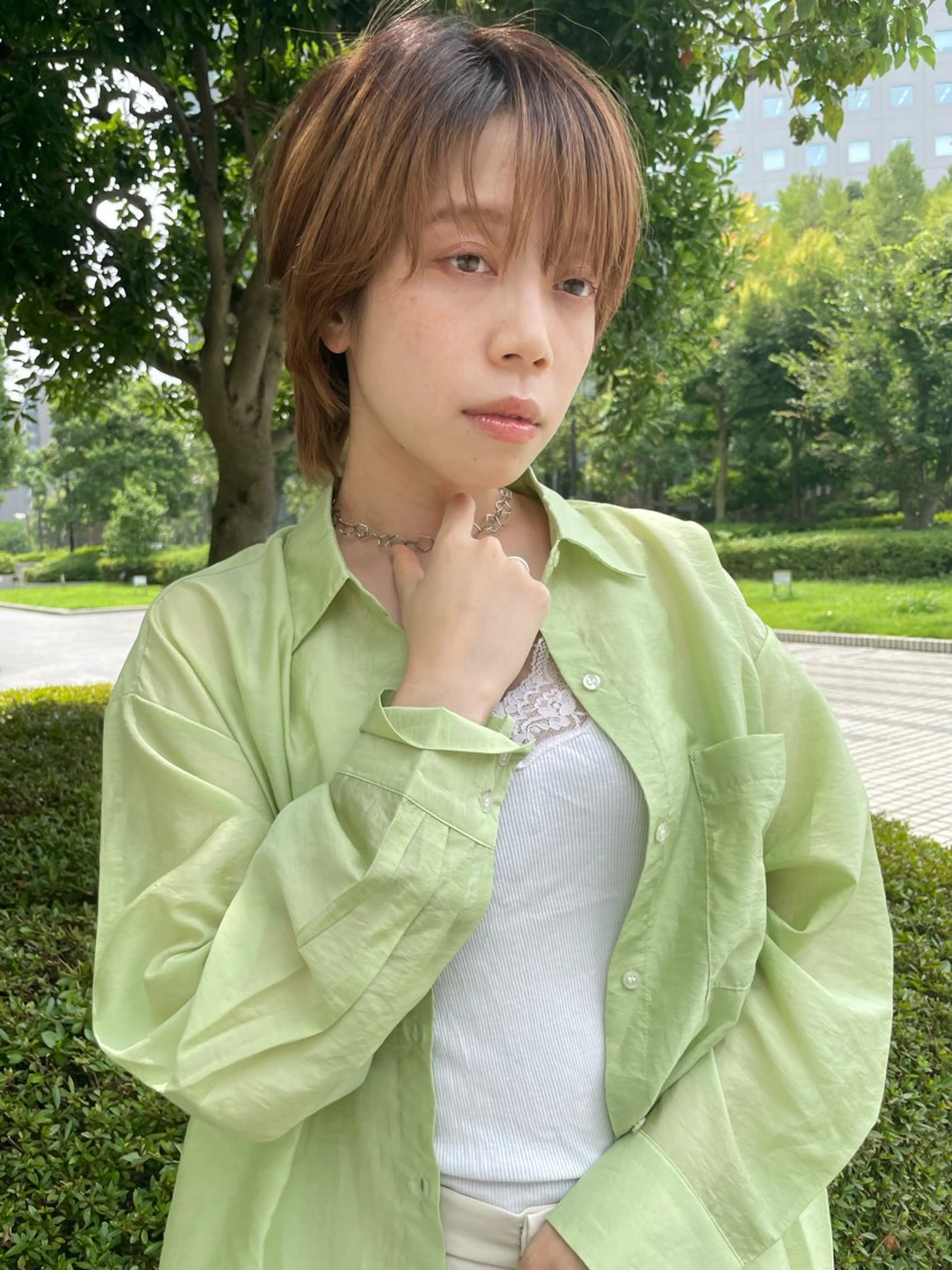 ショート カラー 佐藤 佑美香のヘアスタイル