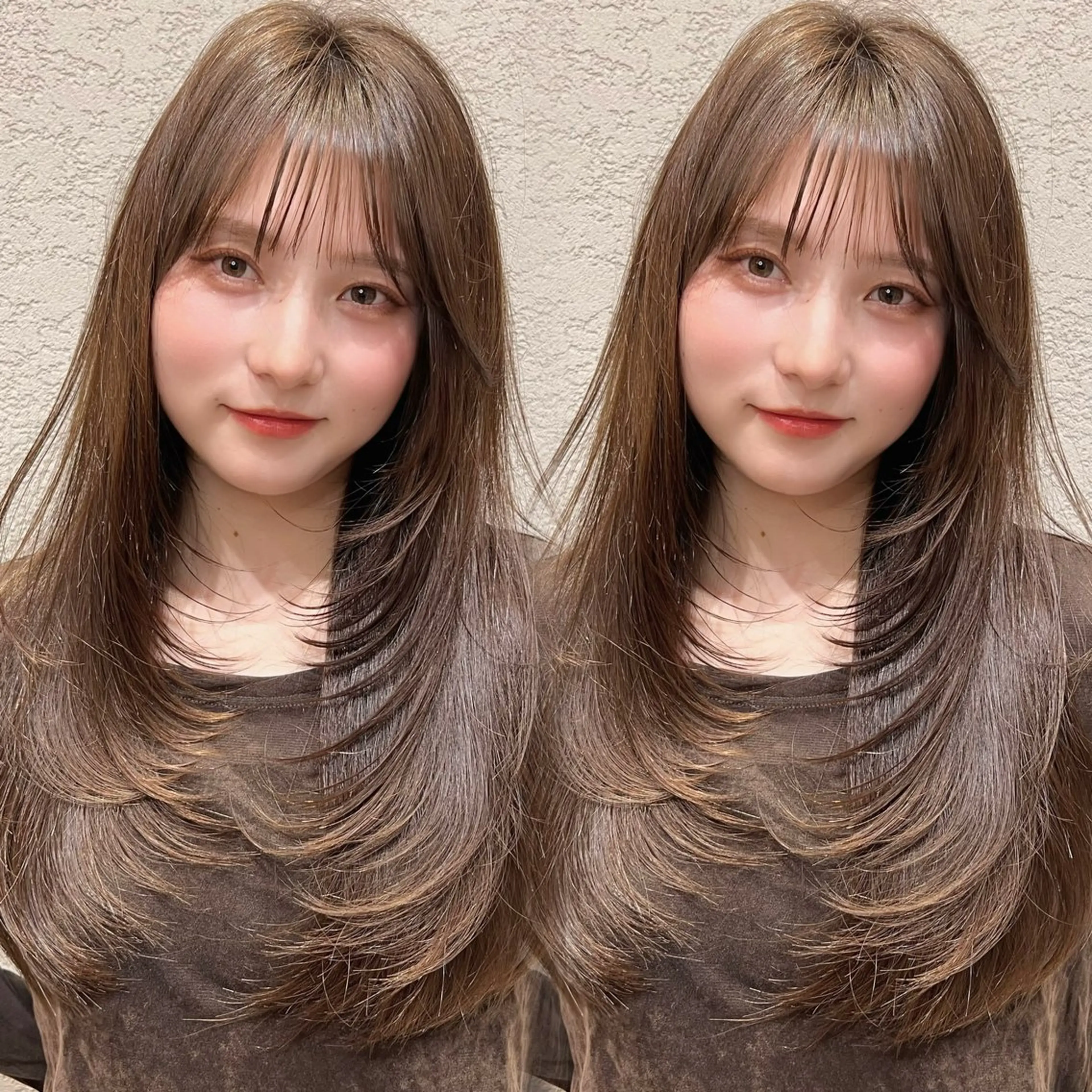 ロング カラー 似合わせカット カット ヘアカラー トリートメント レイヤー/髪質改善 Lond ambreのヘアスタイル