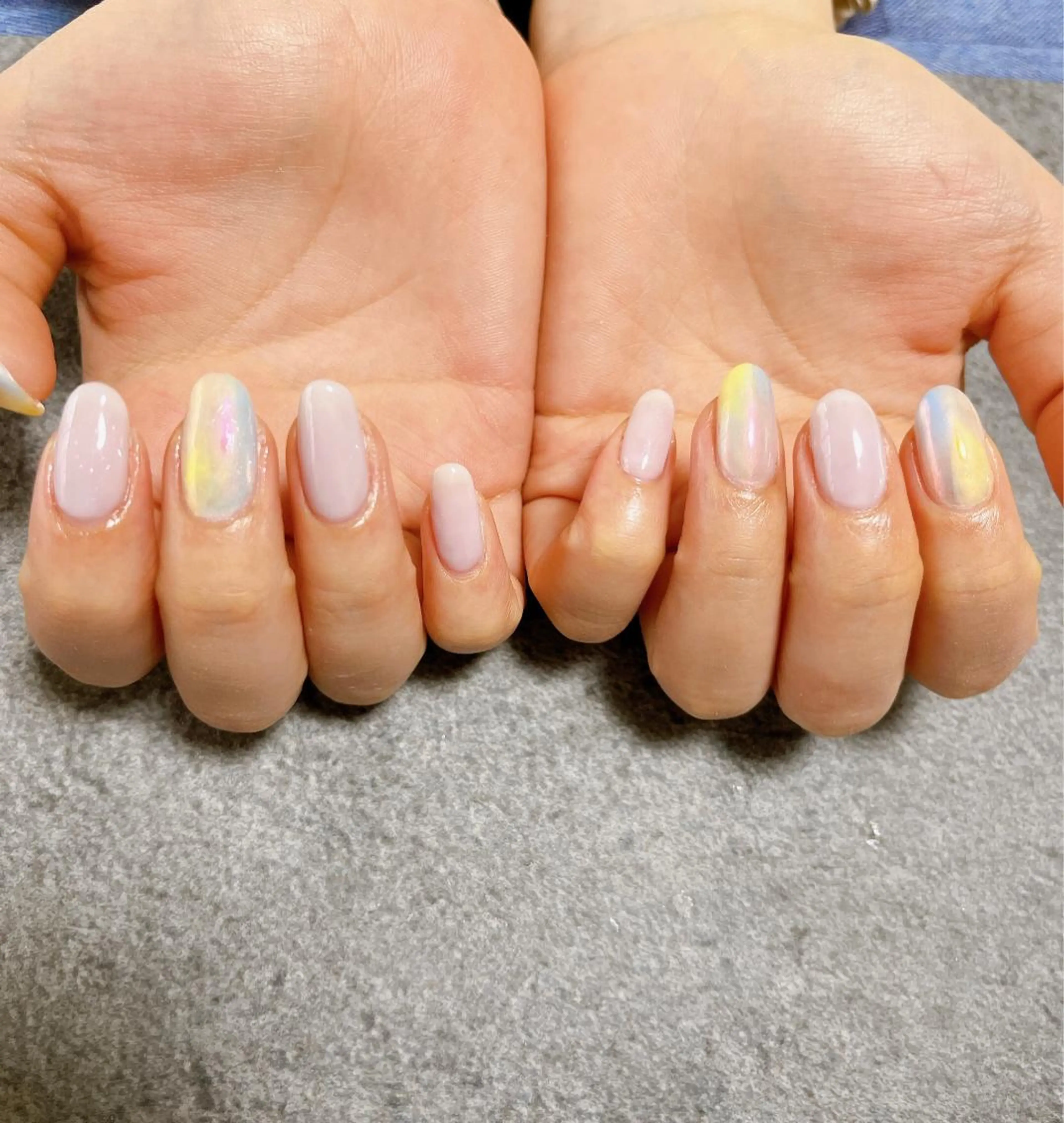 ネイル オーロラネイル フラワーネイル フットネイル フレンチネイル ジェルネイル ハンドネイル kikinail 溝の口のネイルデザイン