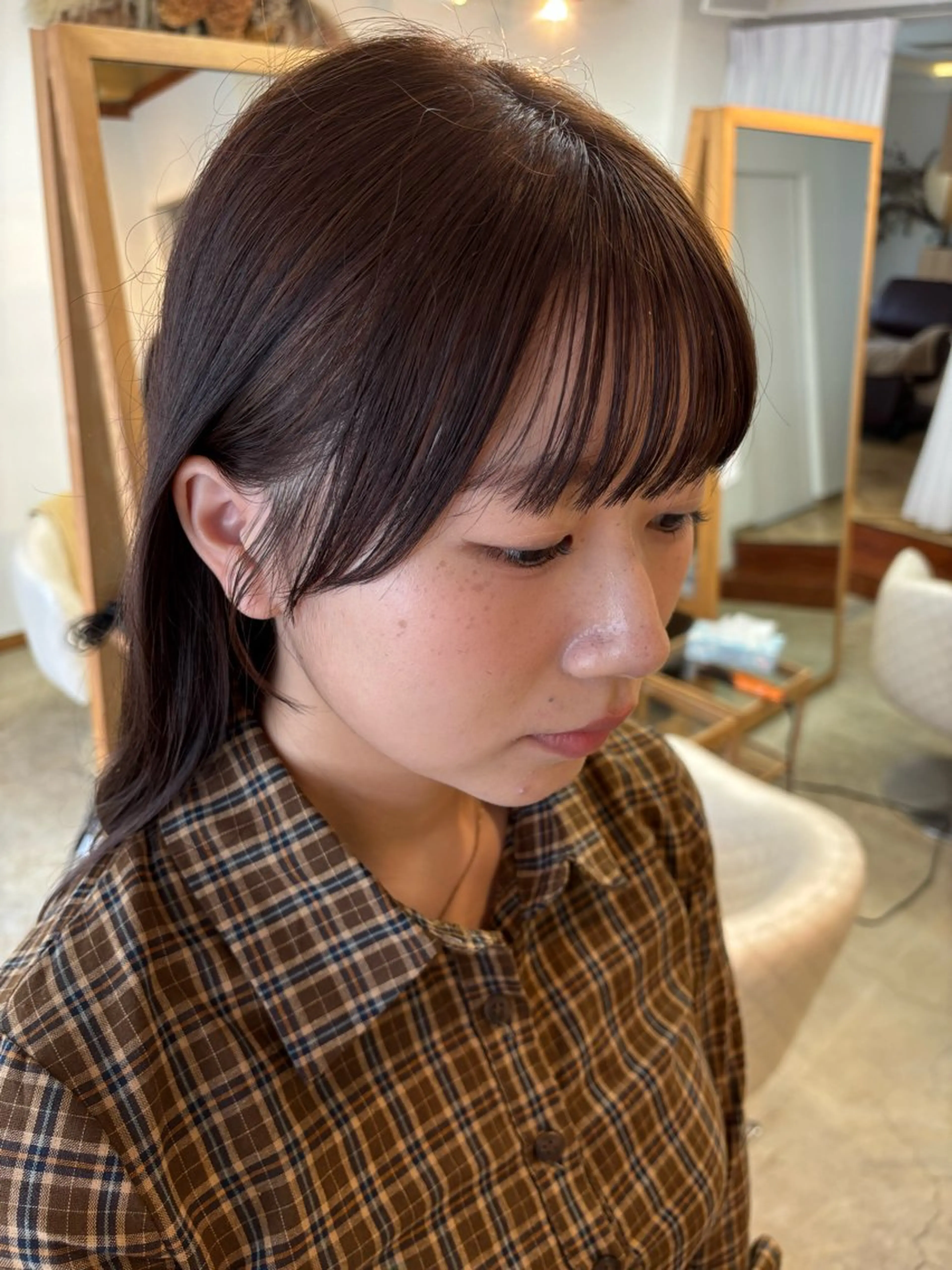 透明感カラー🫧 高田李胡のヘアスタイル