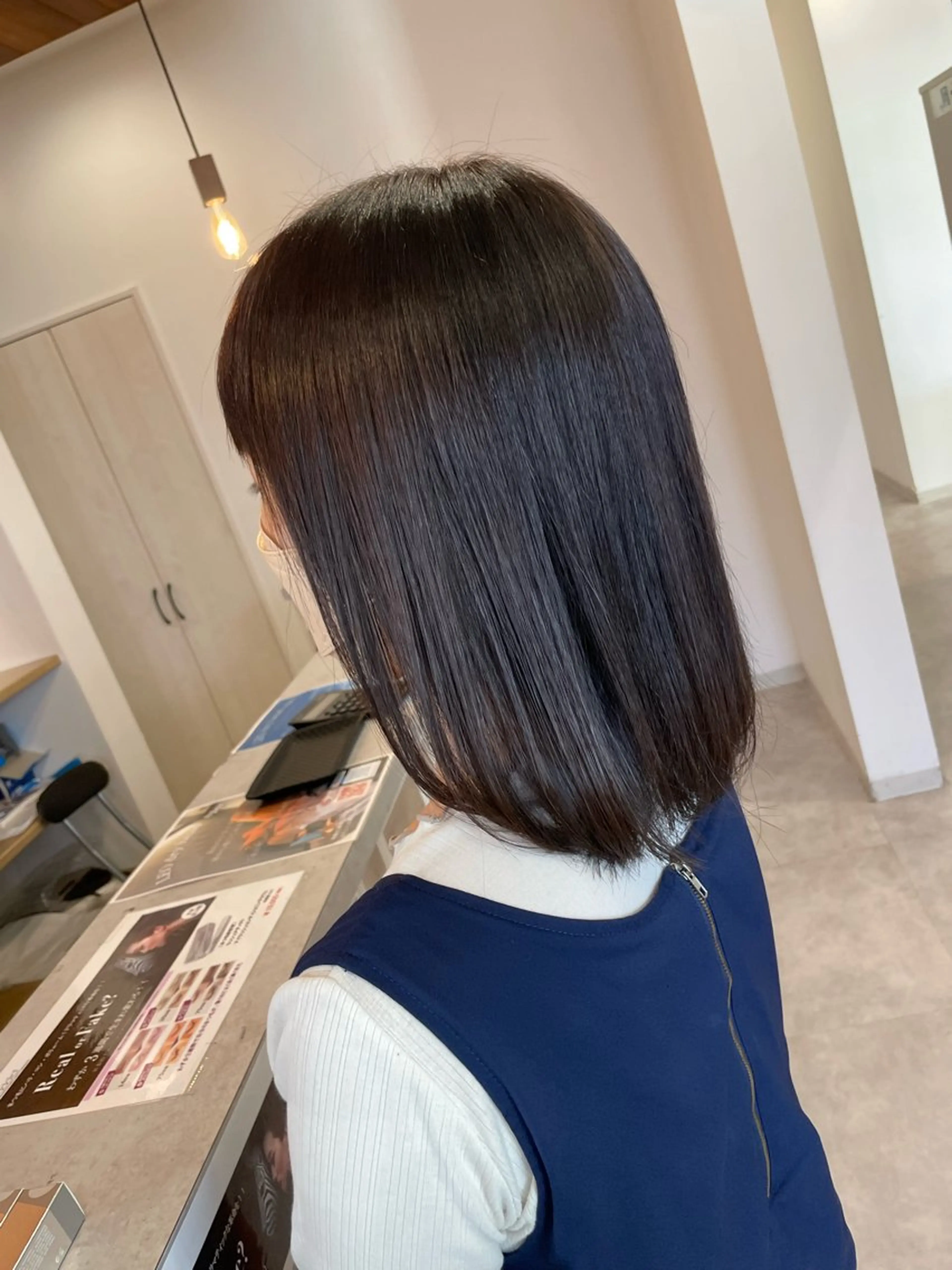 ミディアム パーマ やまこし 美裕樹のヘアスタイル
