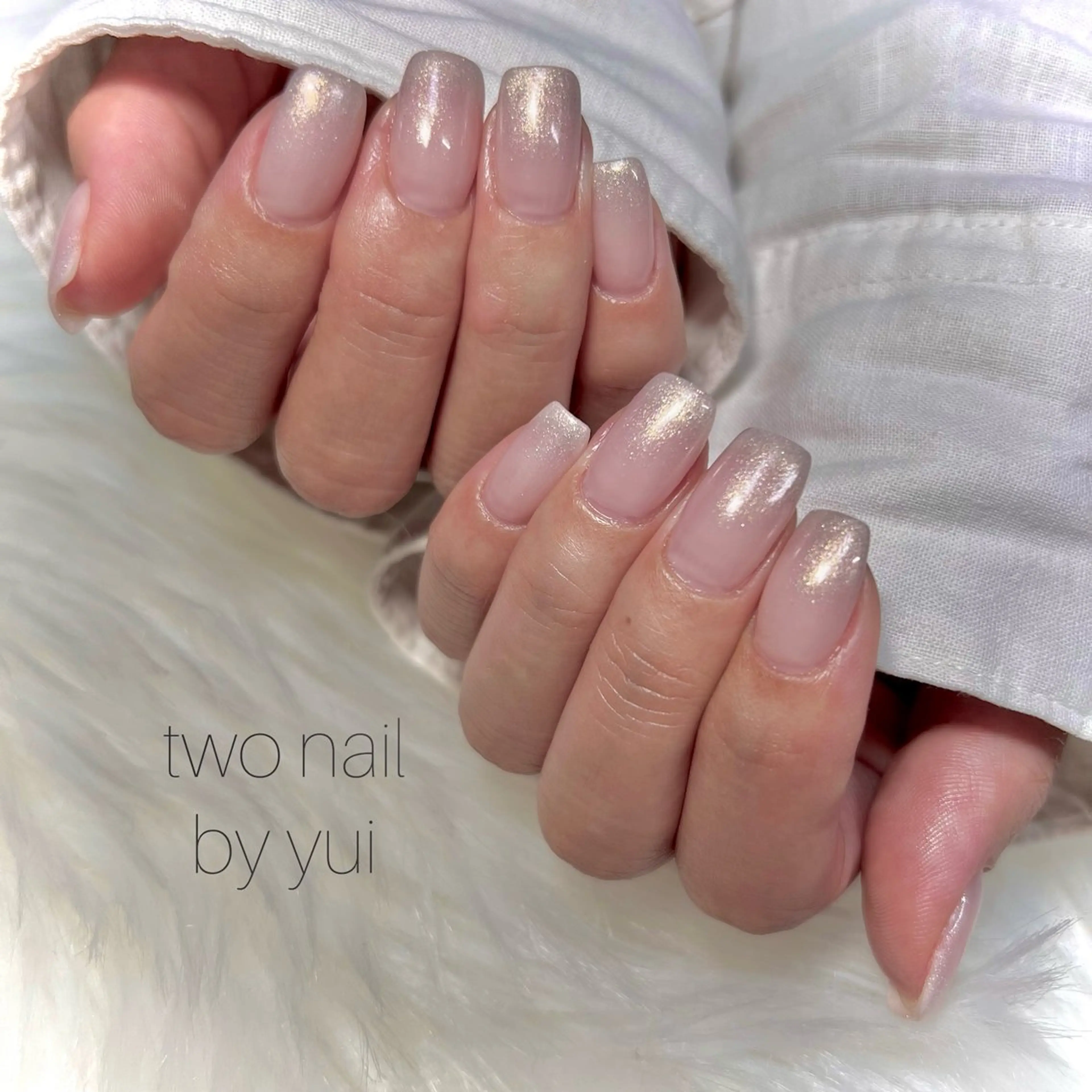 ネイル アートネイル ネイルチップ ホワイト ハンドネイル two nailのネイルデザイン