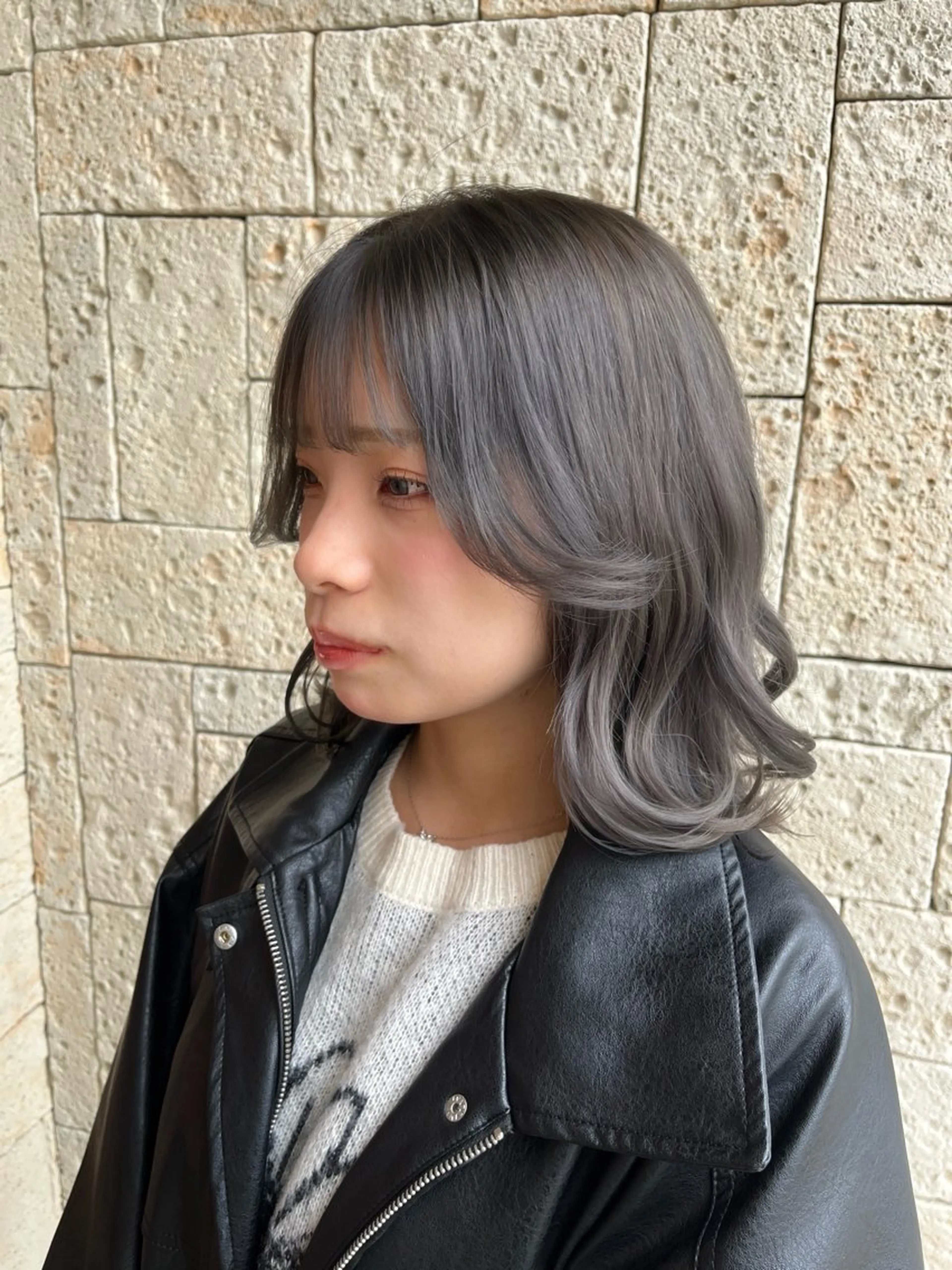 カラー ブリーチ ヘアカラー トリートメント 艶カラー/メンズ パーマ/伊藤愛麻のヘアスタイル