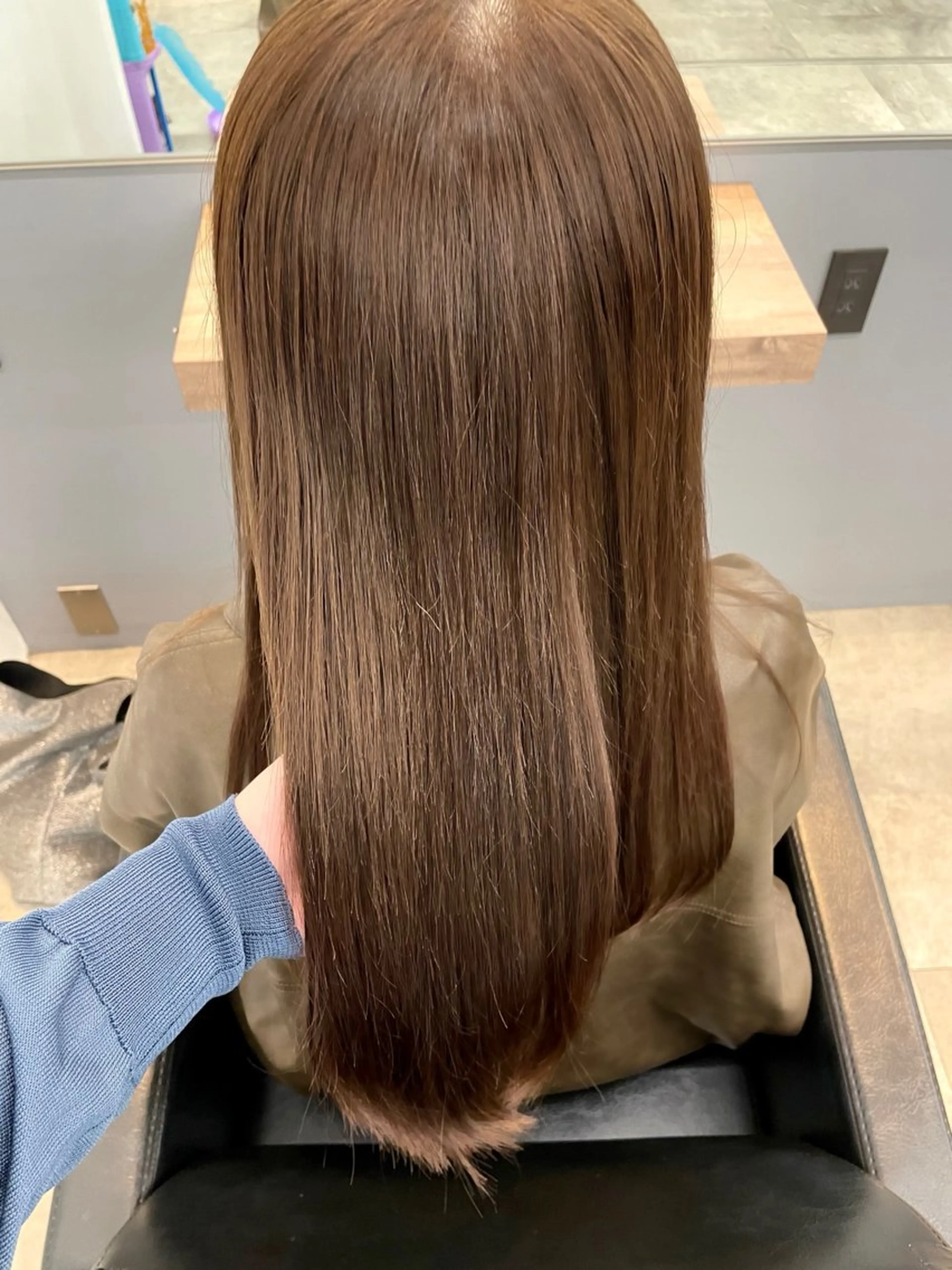 ロング カラー パーマ カット ヘアカラー トリートメント ヘッドスパ ヘアセット 髪質改善/縮毛矯正/ 透明感🩵NANAのヘアスタイル