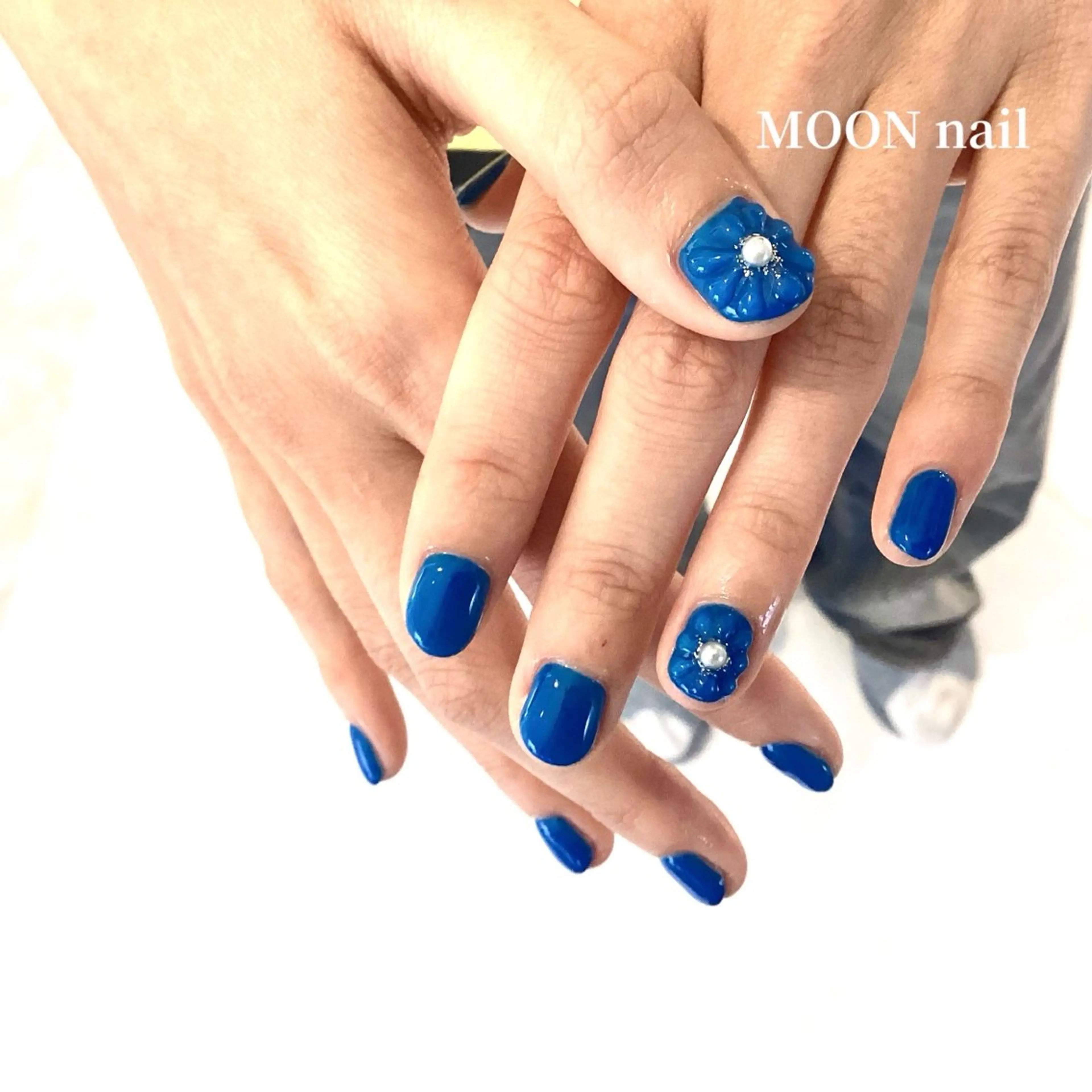 ネイル フラワーネイル ぷっくりネイル 浦添 MOON  nailのネイルデザイン
