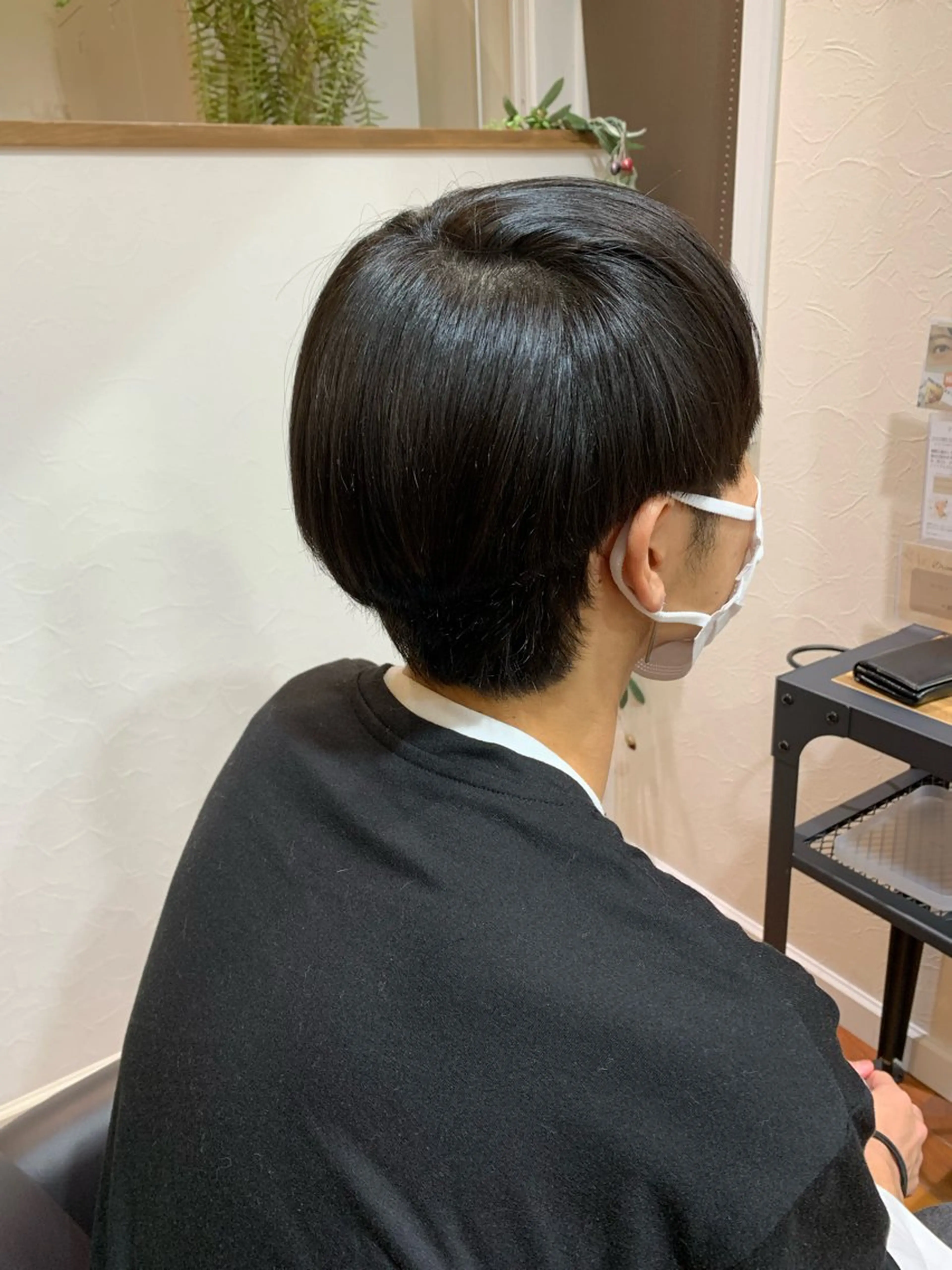 ショート 縮毛矯正 こばやし もえのヘアスタイル