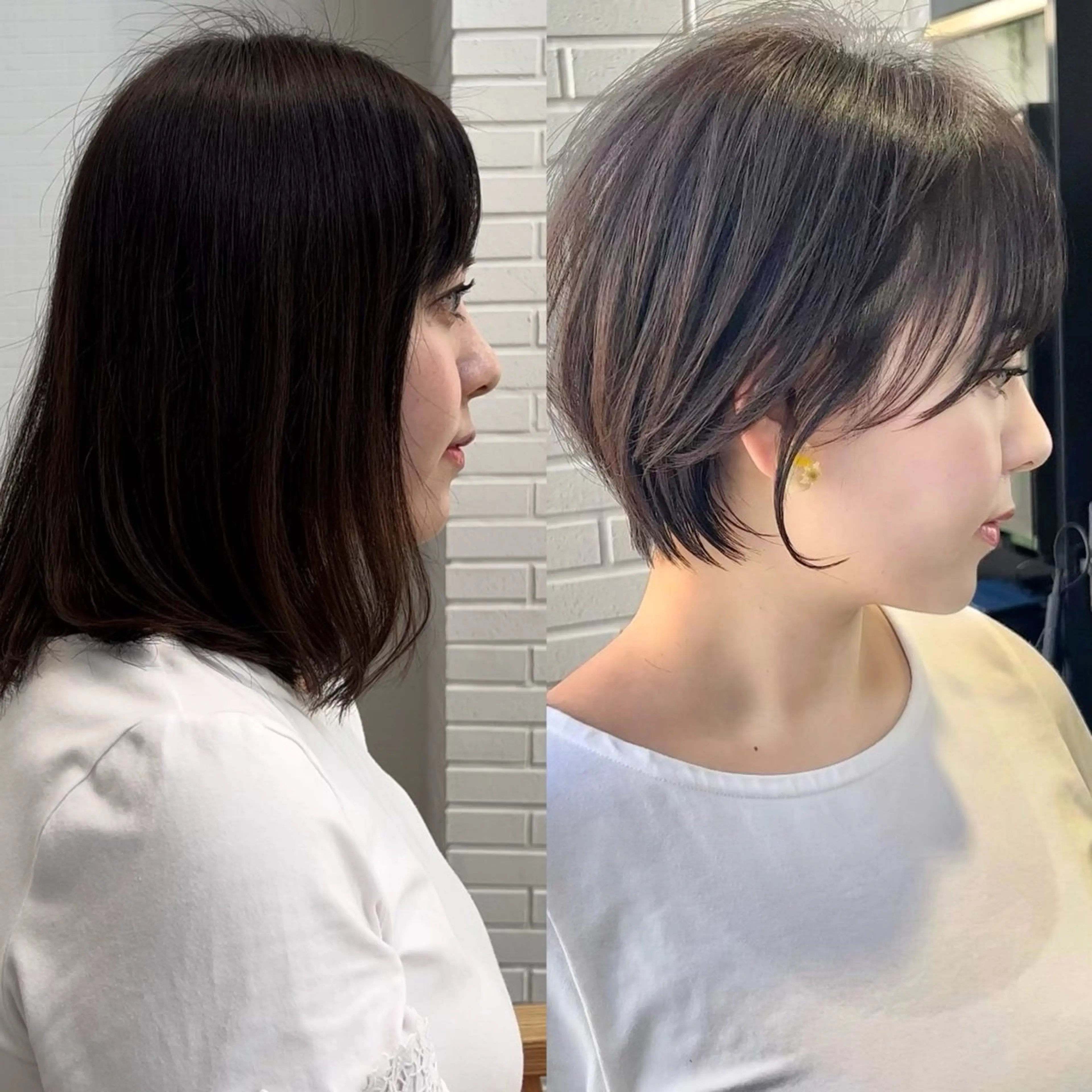 ショート お悩み改善ボブ 顔まわりカット/こうのヘアスタイル