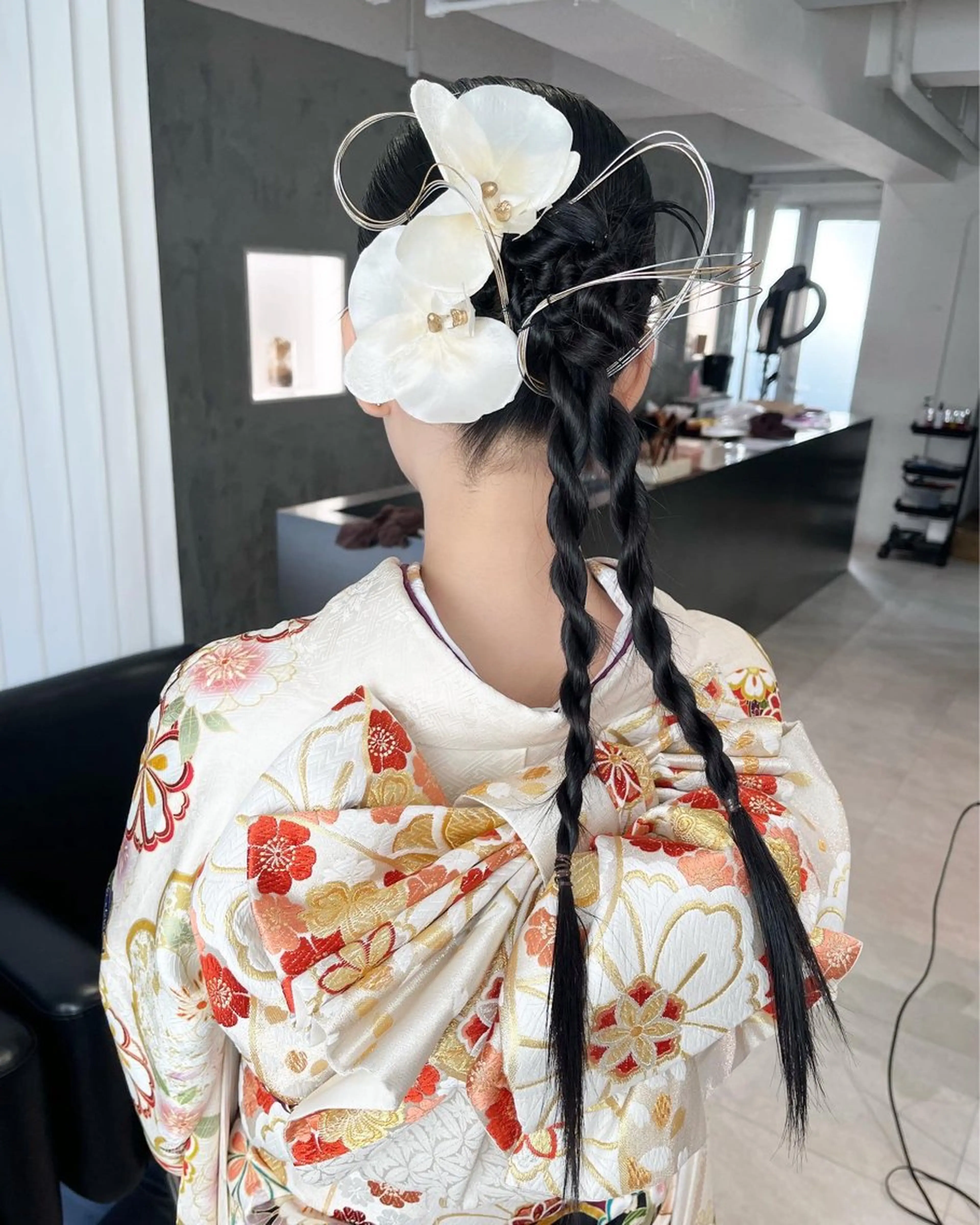 ヘアアレンジ 成人式 卒業式のヘアスタイル 着付け サソウ ユリエ🥥のヘアスタイル