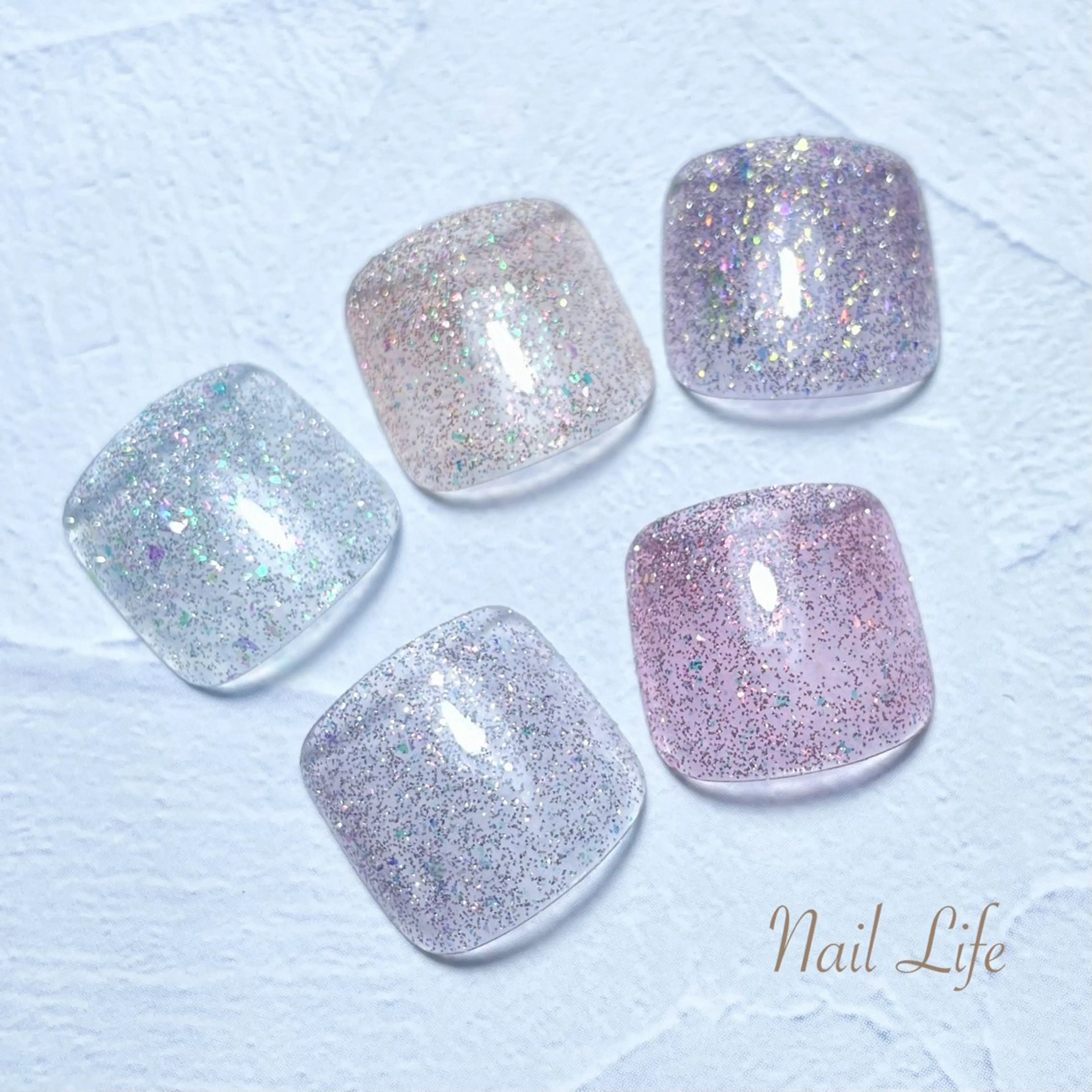 ネイル フラッシュネイル フットネイル 大嶋 めぐみのネイルデザイン