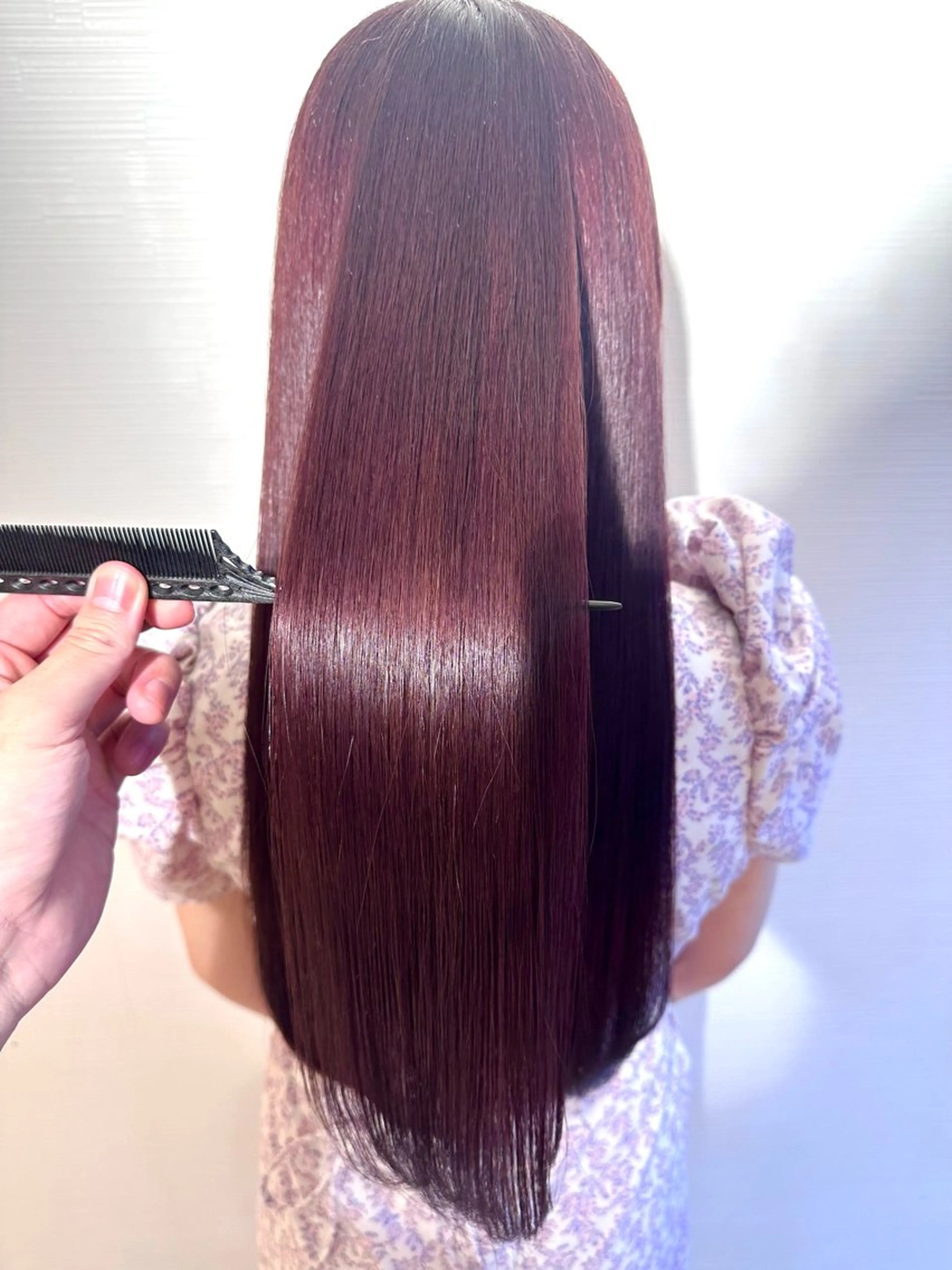 ロング カラー 髪質改善 トリートメント ヘアカラー トリートメント 🌈ハイトーン髪質改 善🌈polon🌟のヘアスタイル