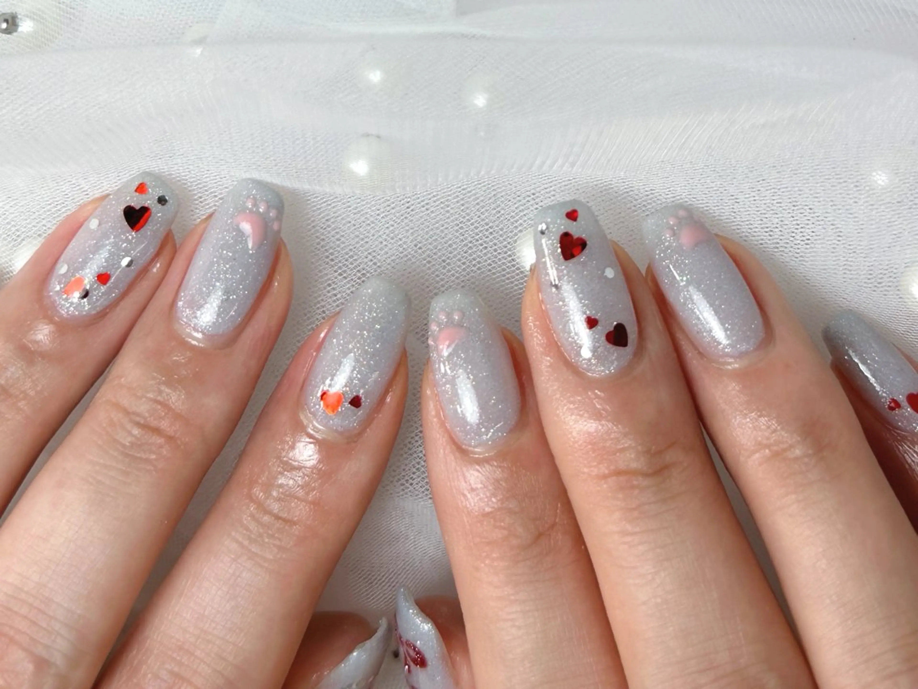 ネイル BURGUNDY ジョイシーのネイルデザイン