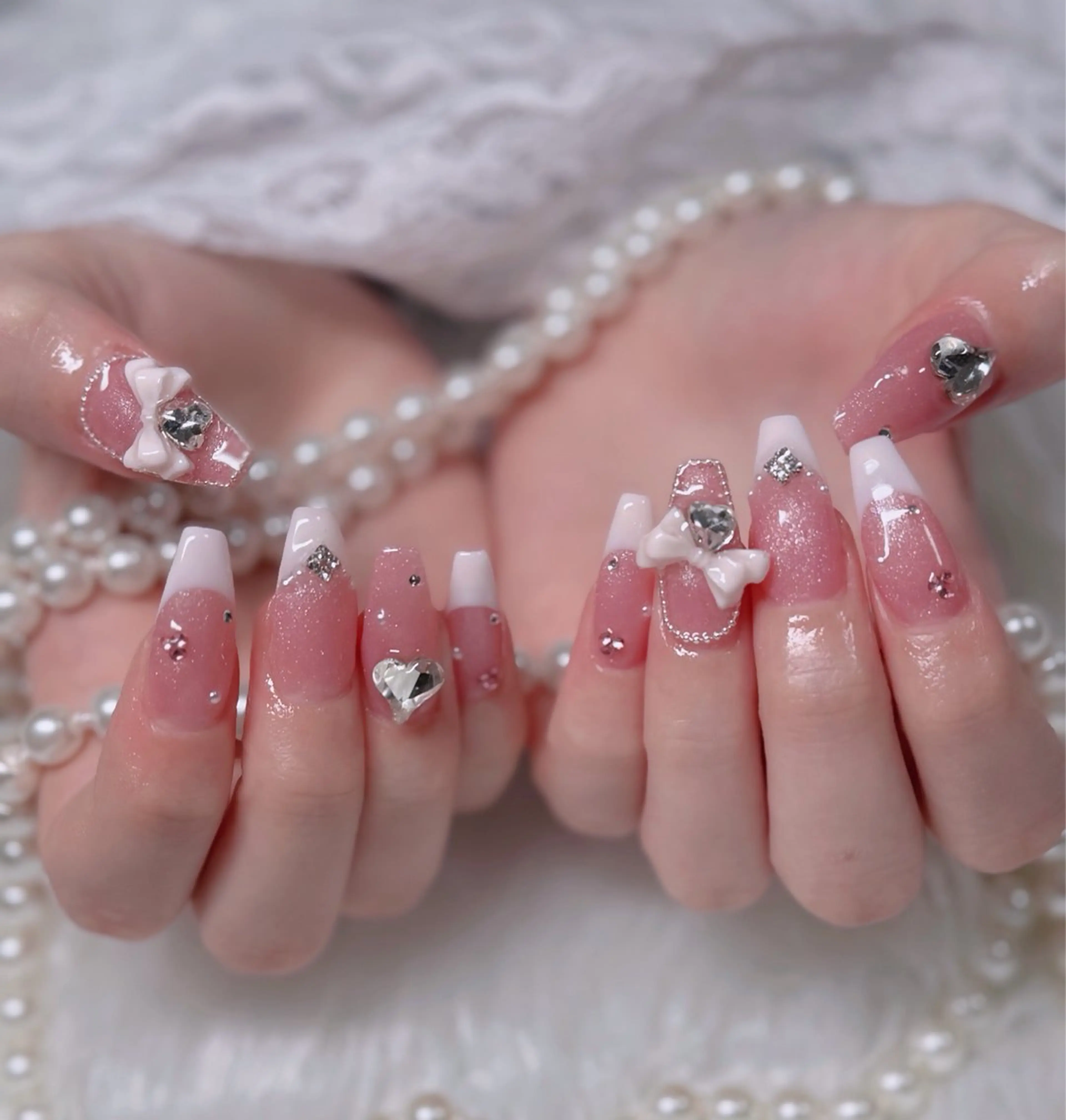 ネイル アートネイル 成人式 ジェルネイル ニュアンスネイル 夏ネイル ハンドネイル neco H.babynailのネイルデザイン