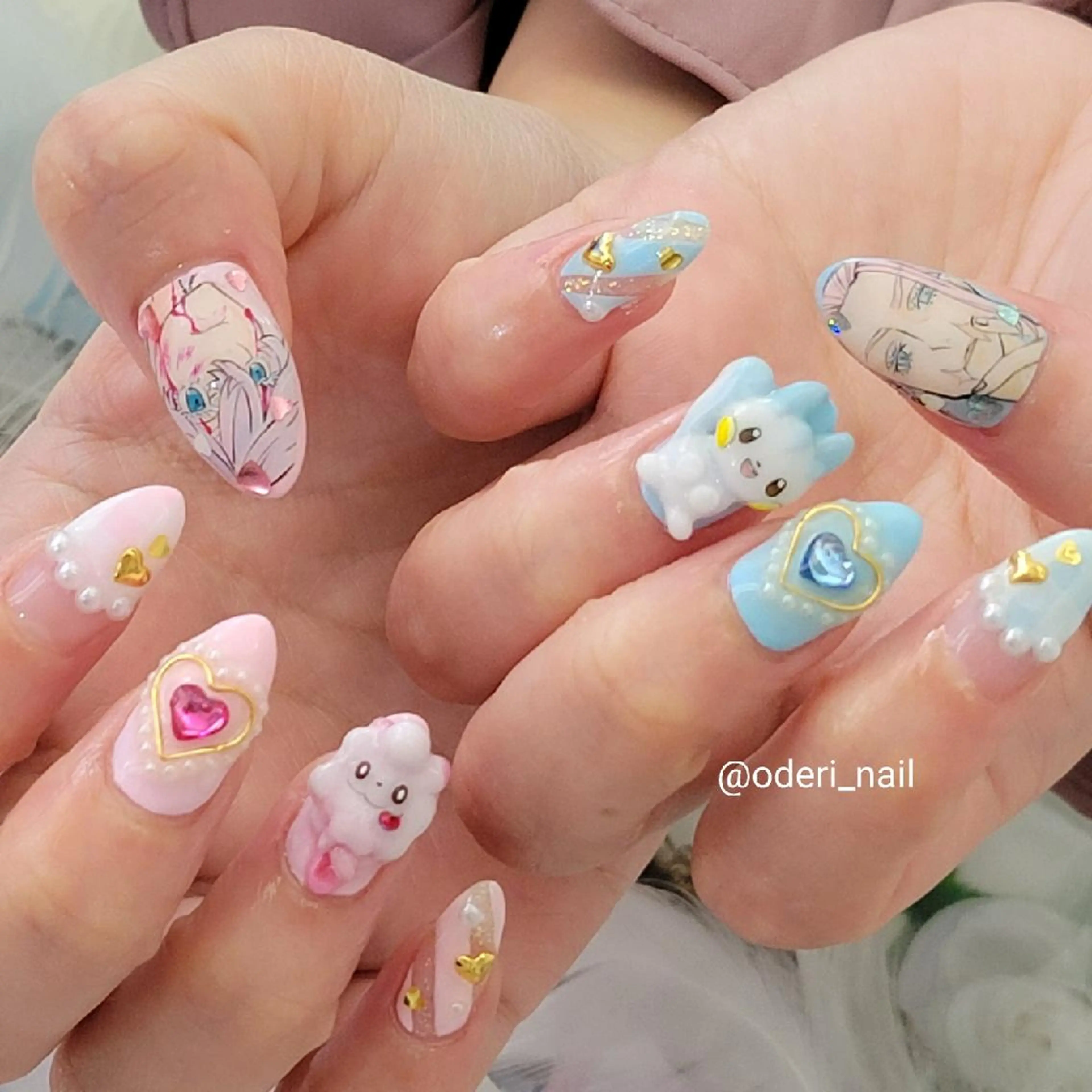 ネイル アートネイル ジェルネイル おで@ oderi_nailのネイルデザイン