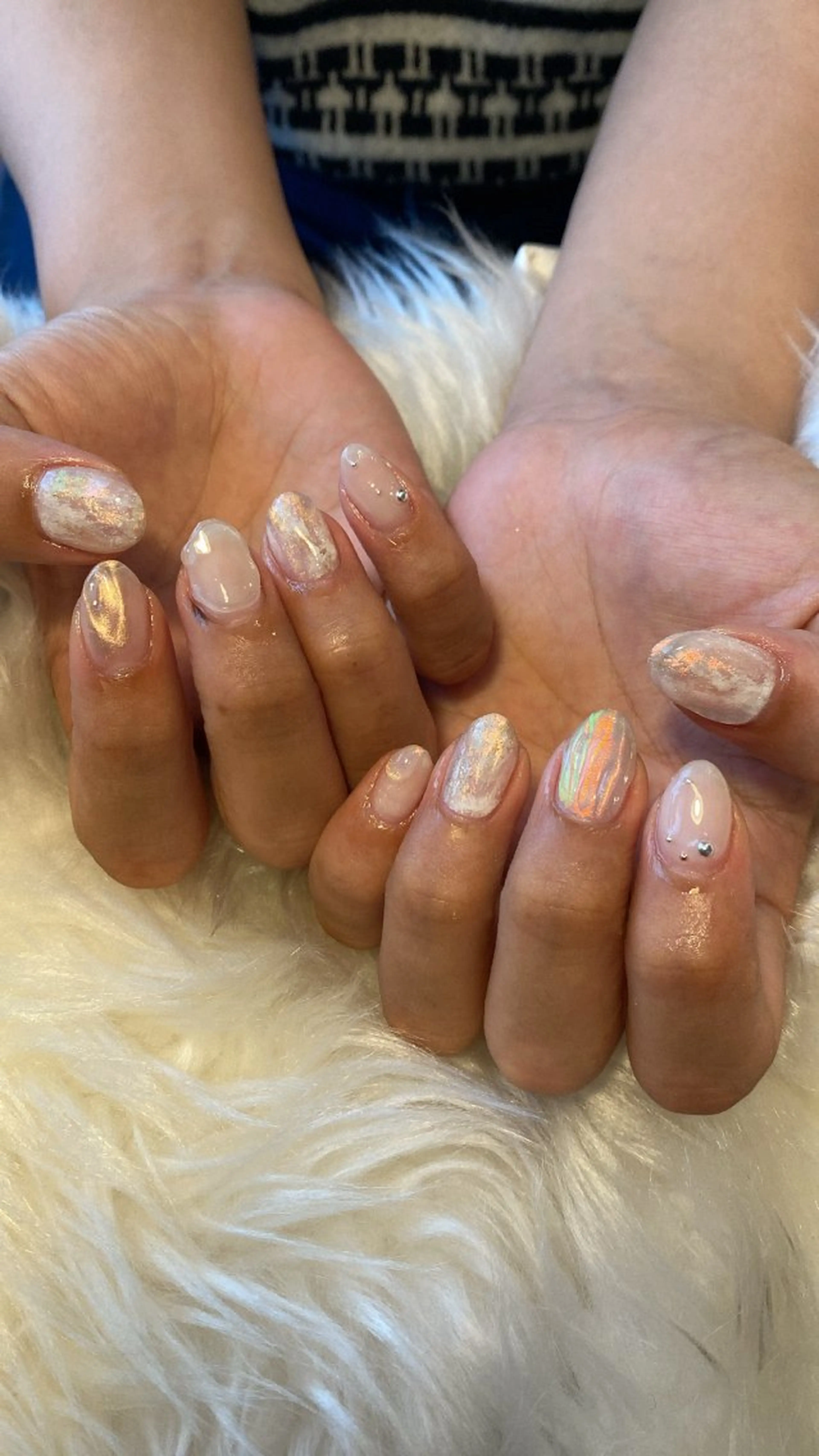 ネイル crystal ⭐︎ colorのネイルデザイン