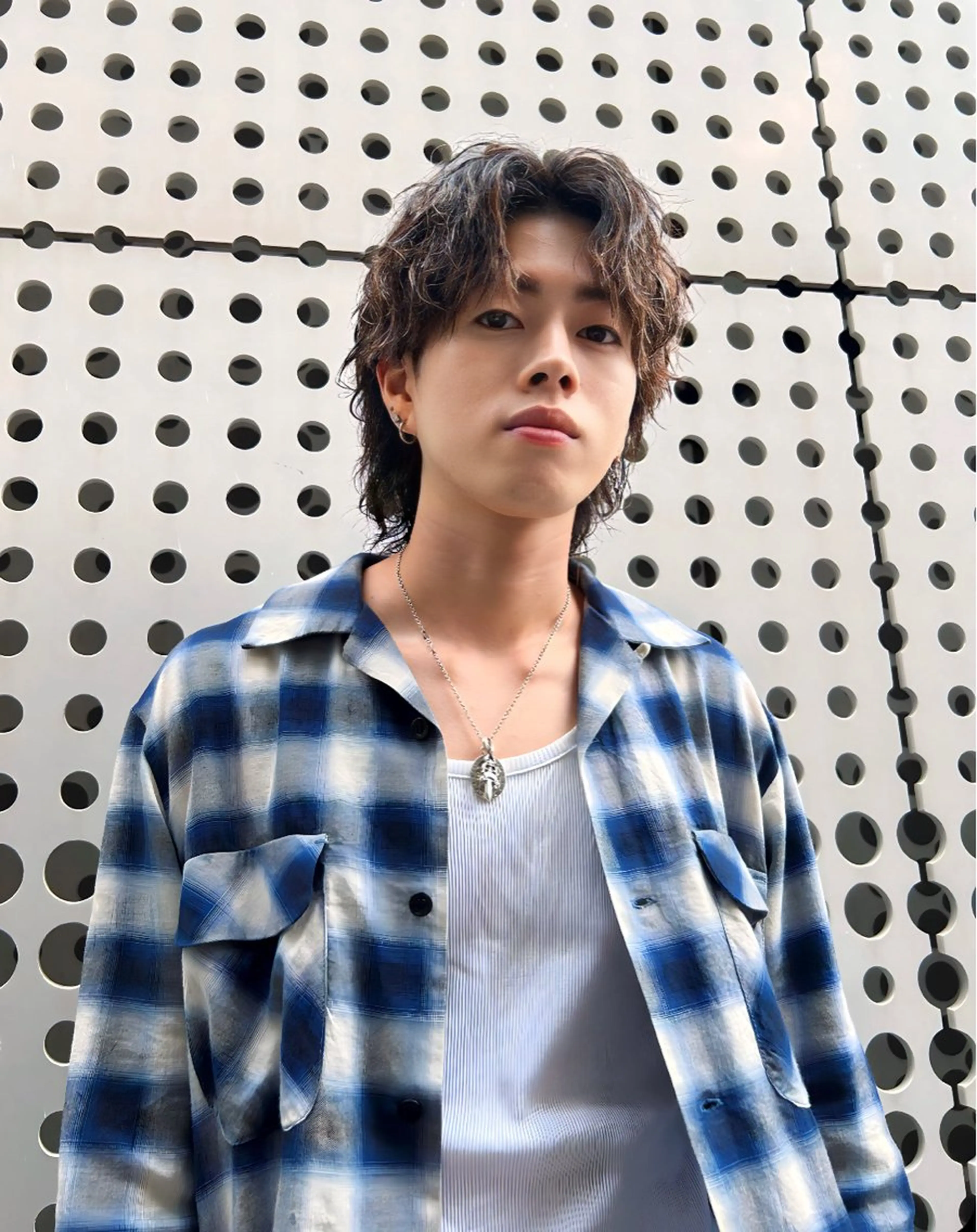 パーマ メンズ メンズパーマ メンズウルフカット ウルフカット カット パーマ 👑松山ストレート/ メンズヘア/龍仁👑のヘアスタイル