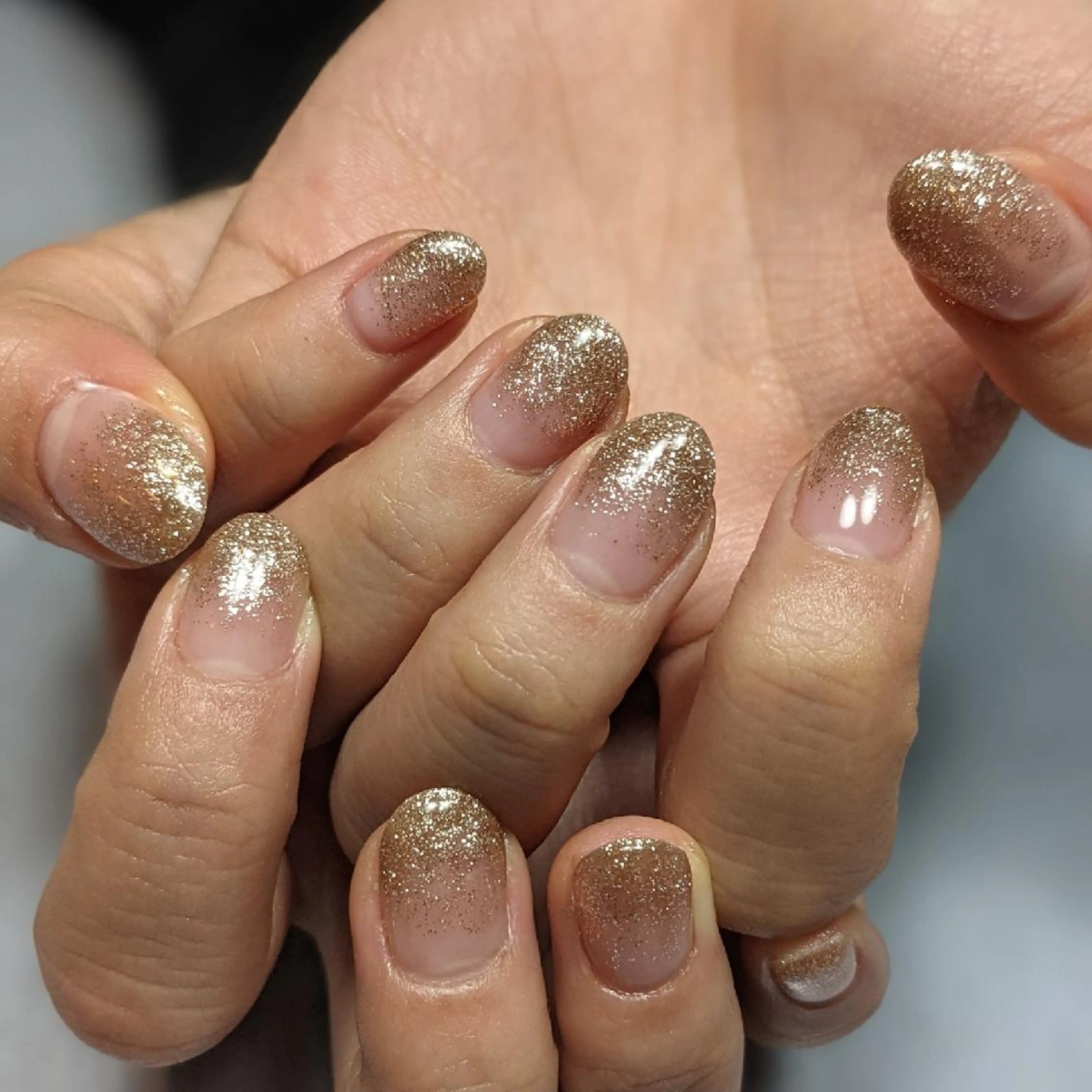 ネイル ラメ(グリッター) ラメグラデーション ハンドネイル Nail SIRANGANAのネイルデザイン