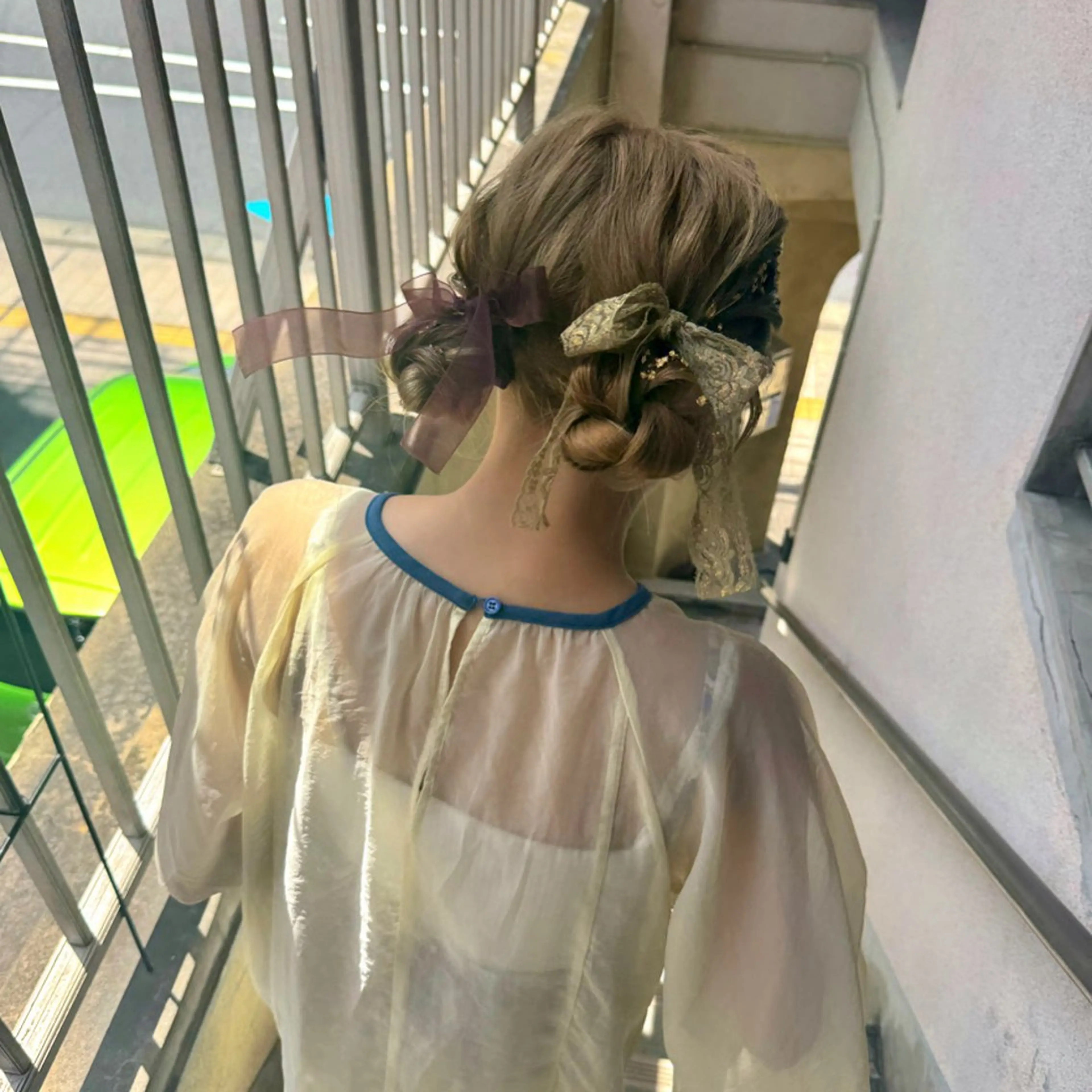 簡単ヘアアレンジ🤍🎀𓈒𓏸︎︎︎︎の写真