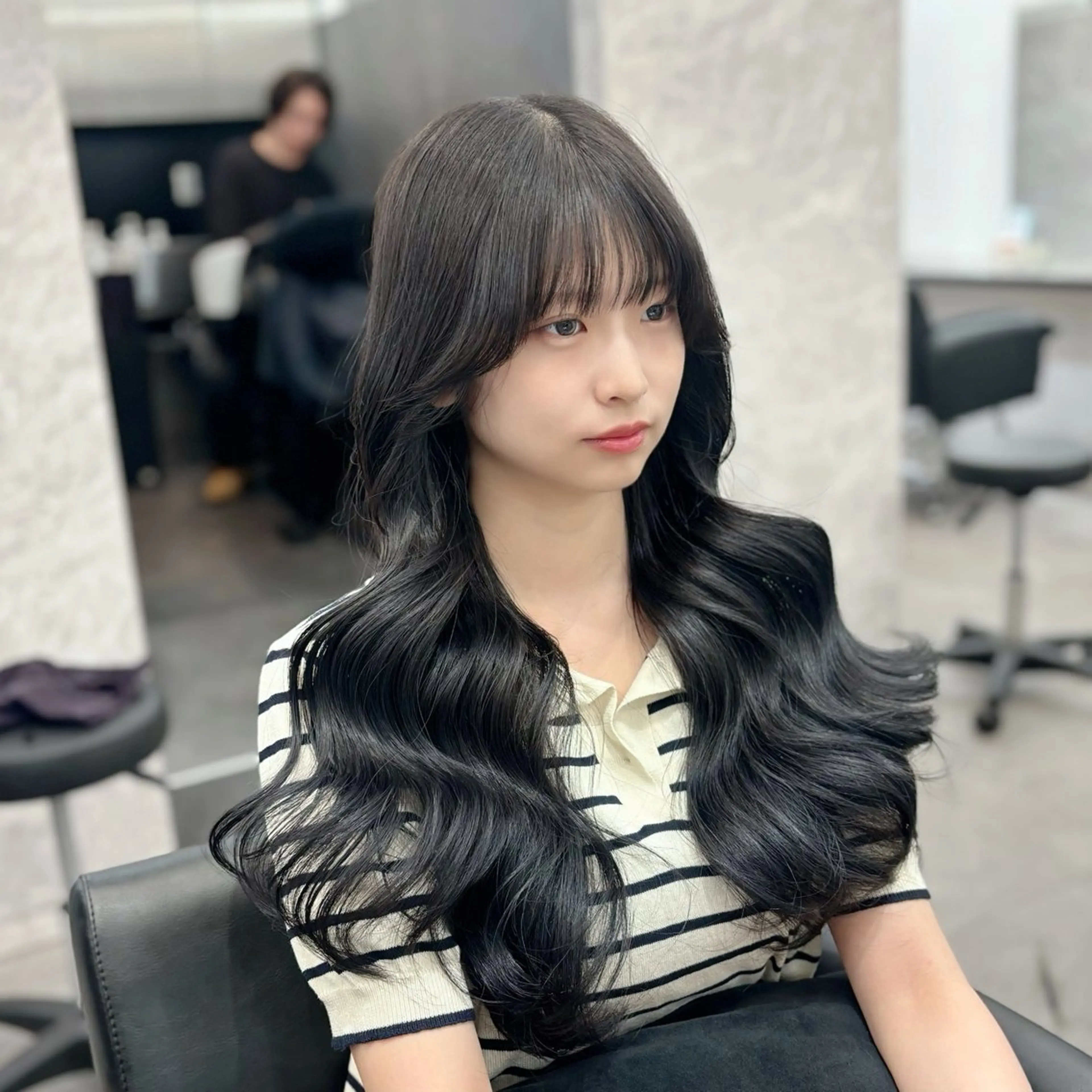 ロング カット 梅田髪質改善 韓国カット/星野綾哉のヘアスタイル