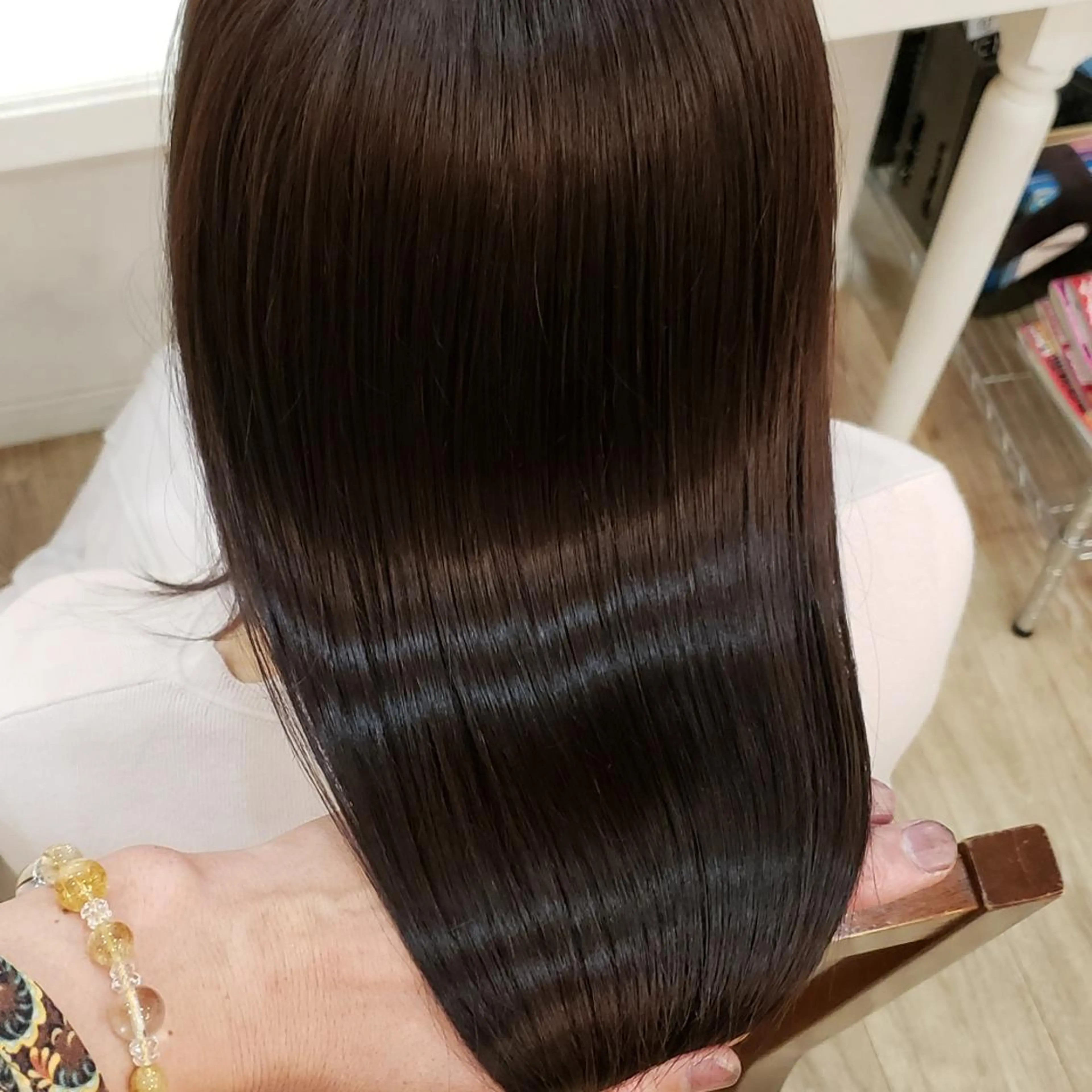 セミロング カラー トリートメント 髪の病院  ルーミールームのヘアスタイル