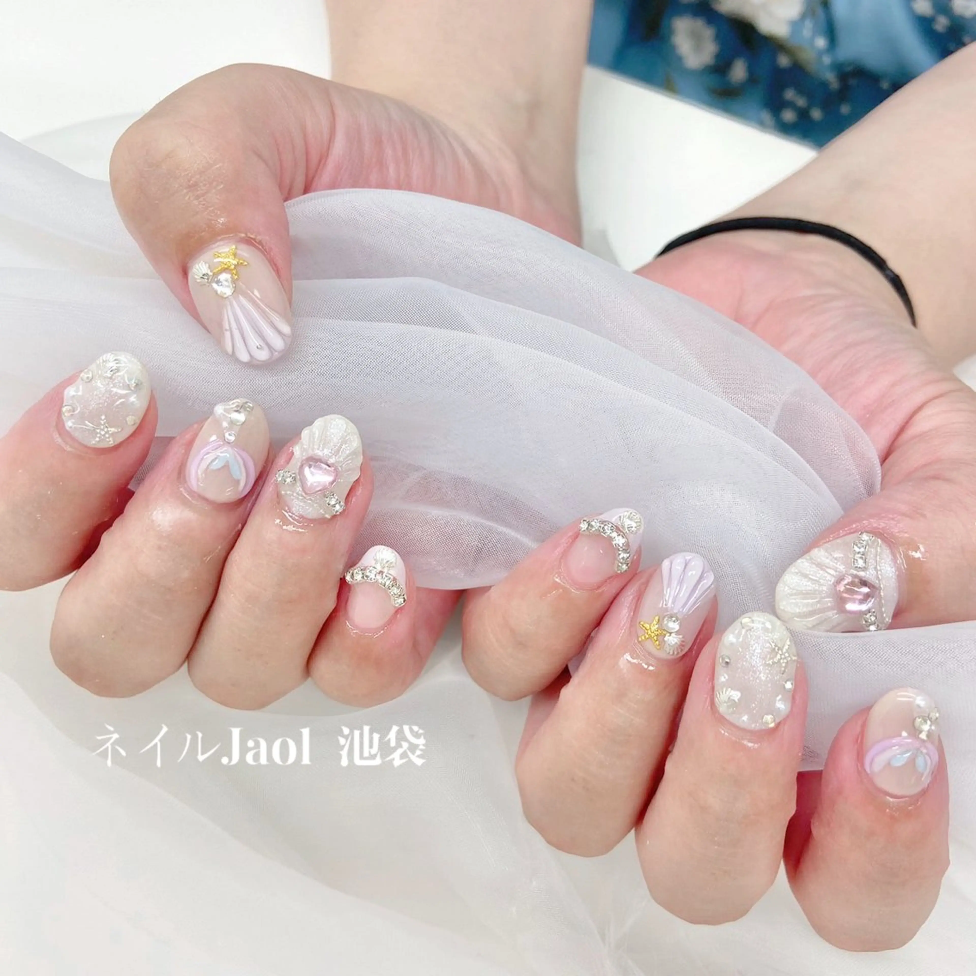 ミディアム ハンドネイル ネイルJaol 池袋のネイルデザイン