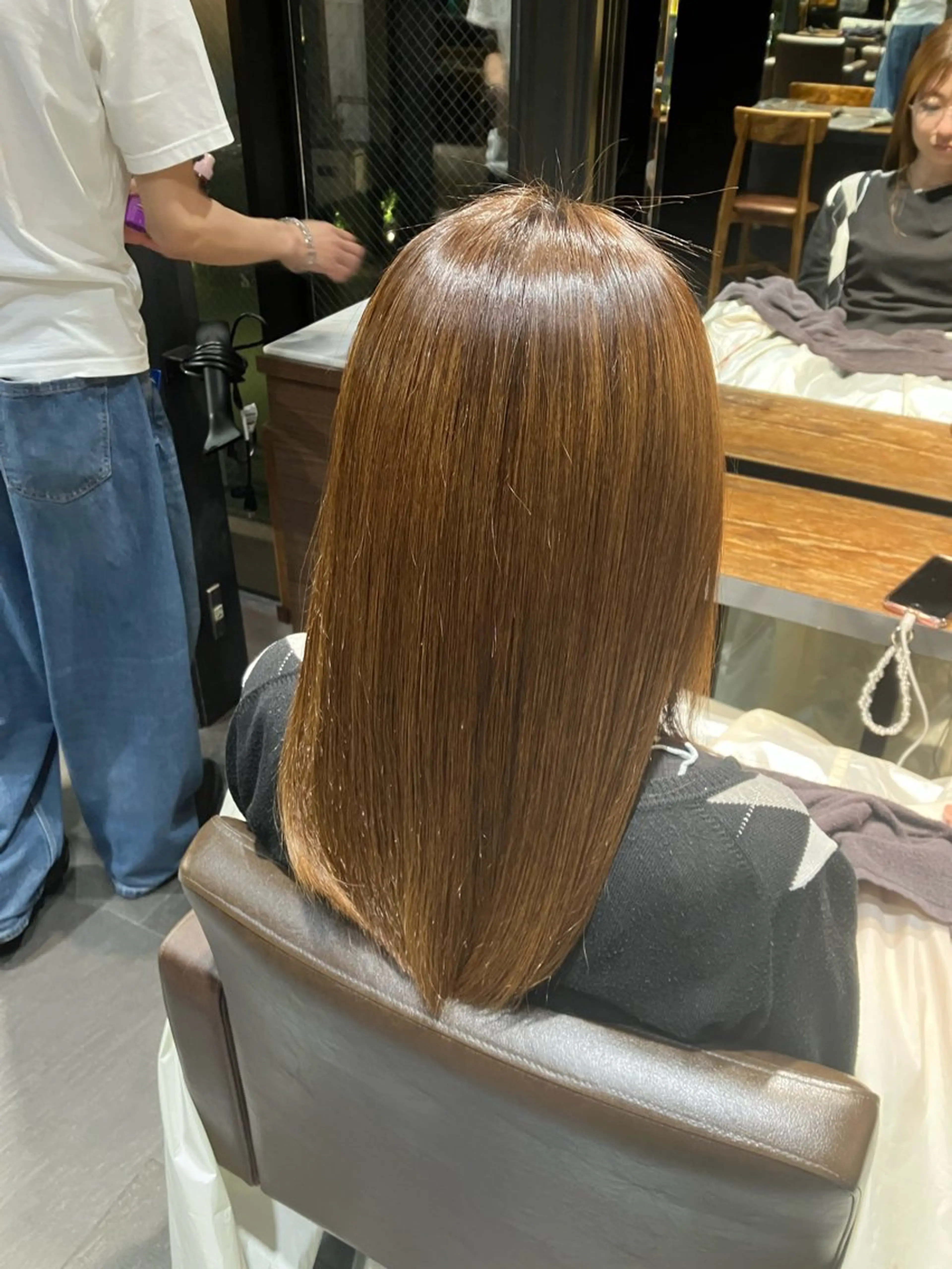 ⭐️カット+艶髪カラー+3step treatment⭐️の写真