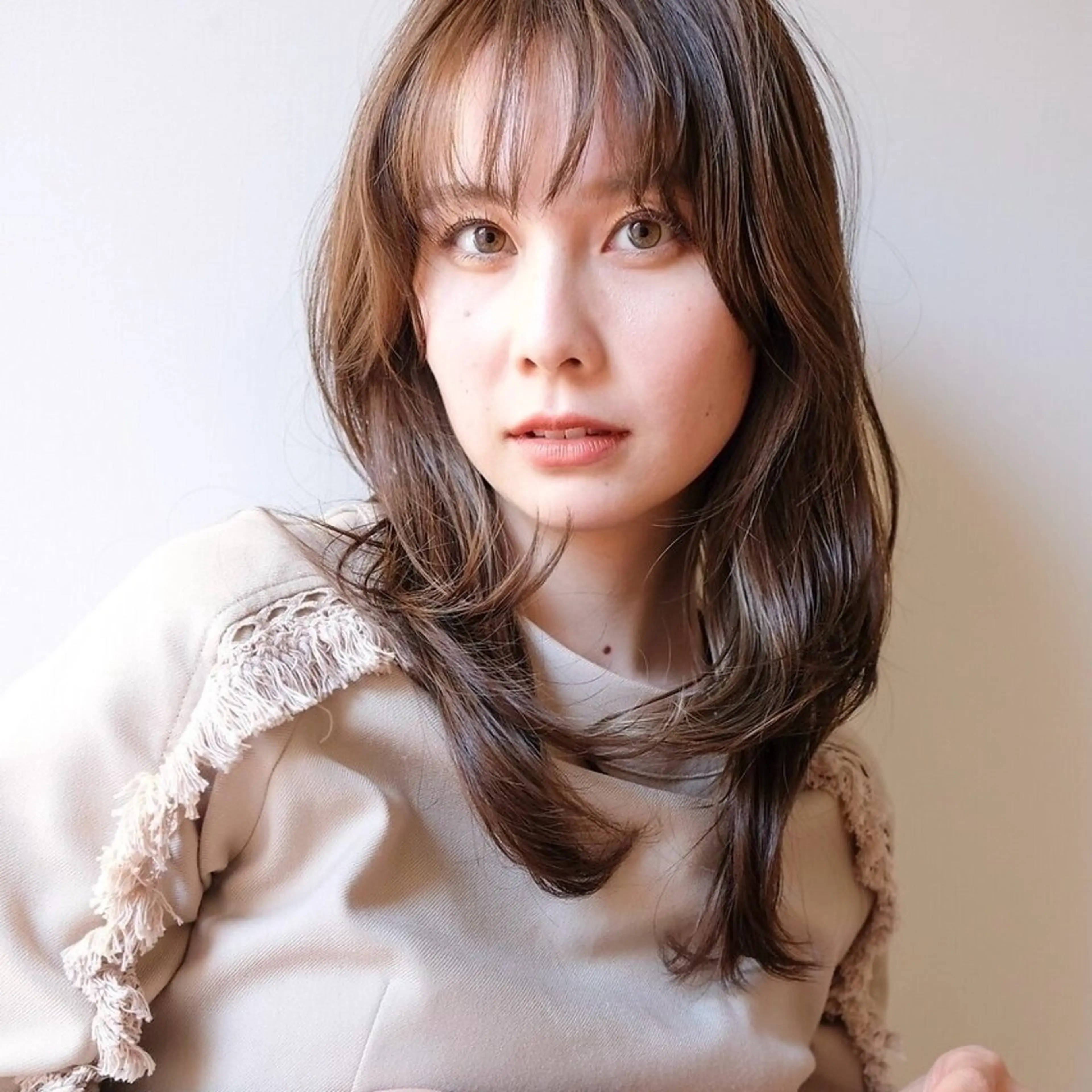 ロング カラー カット ヘアカラー トリートメント 💙ルル💙 ハイトーン/レイヤーのヘアスタイル