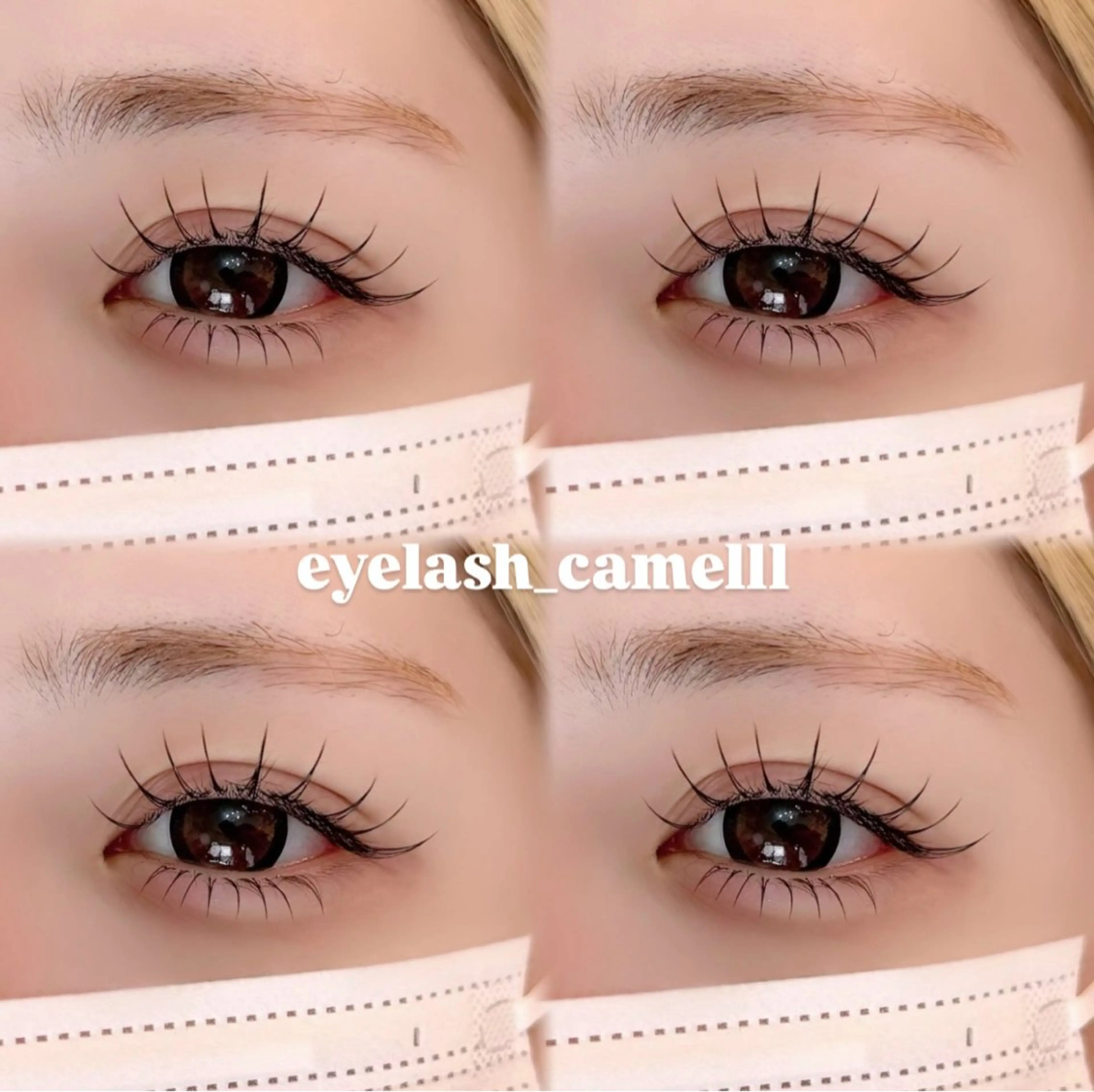 マツエク・マツパ マツエク 【那覇/束感まつ毛 /LED】ｷｬﾒﾙのマツエク・マツパデザイン