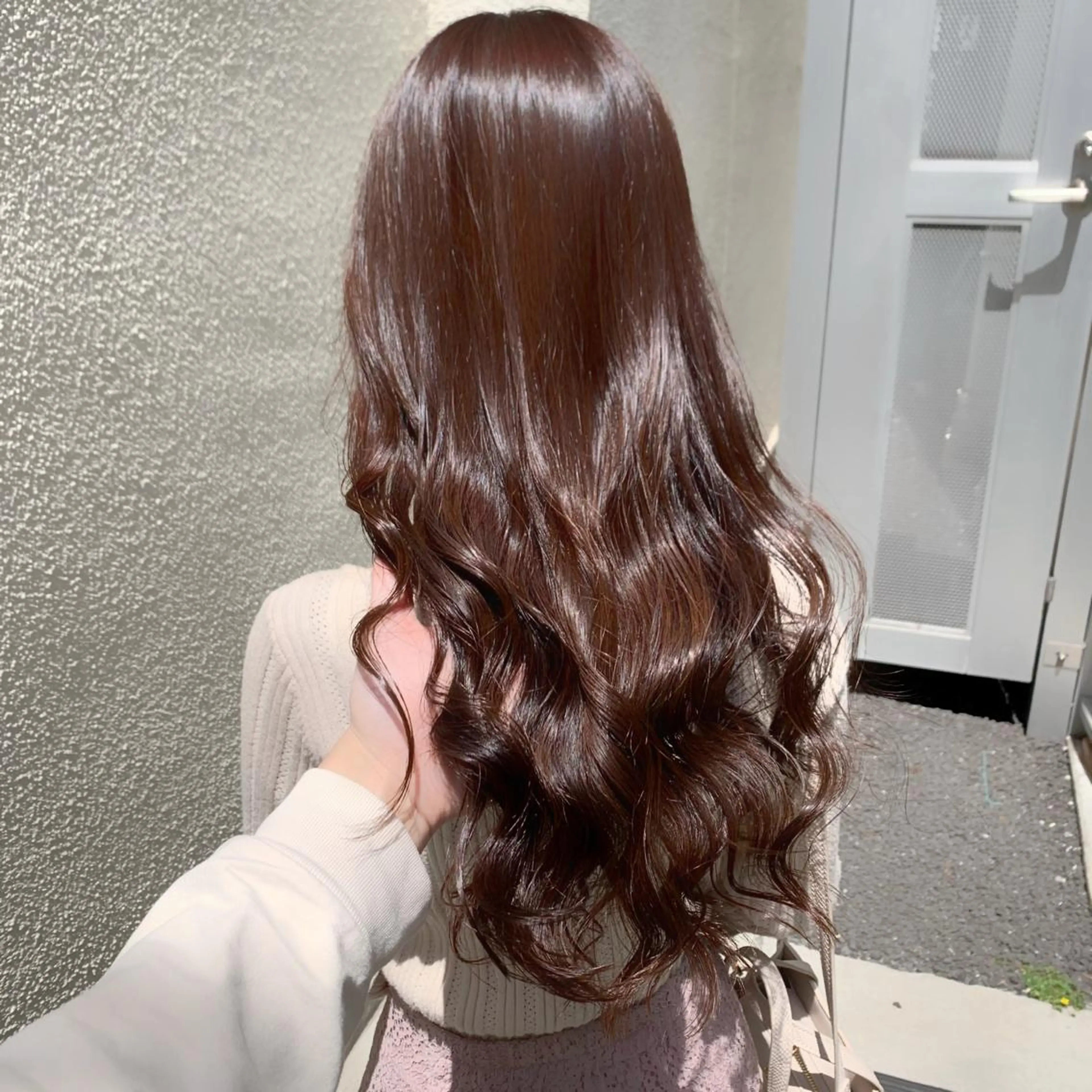 ロング カラー ブリーチ ブラウンカラー チョコレートブラウン ココアブラウン ダブルカラー ヘアカラー トリートメント ブリーチなし Wカラー🩷星野翔太のヘアスタイル