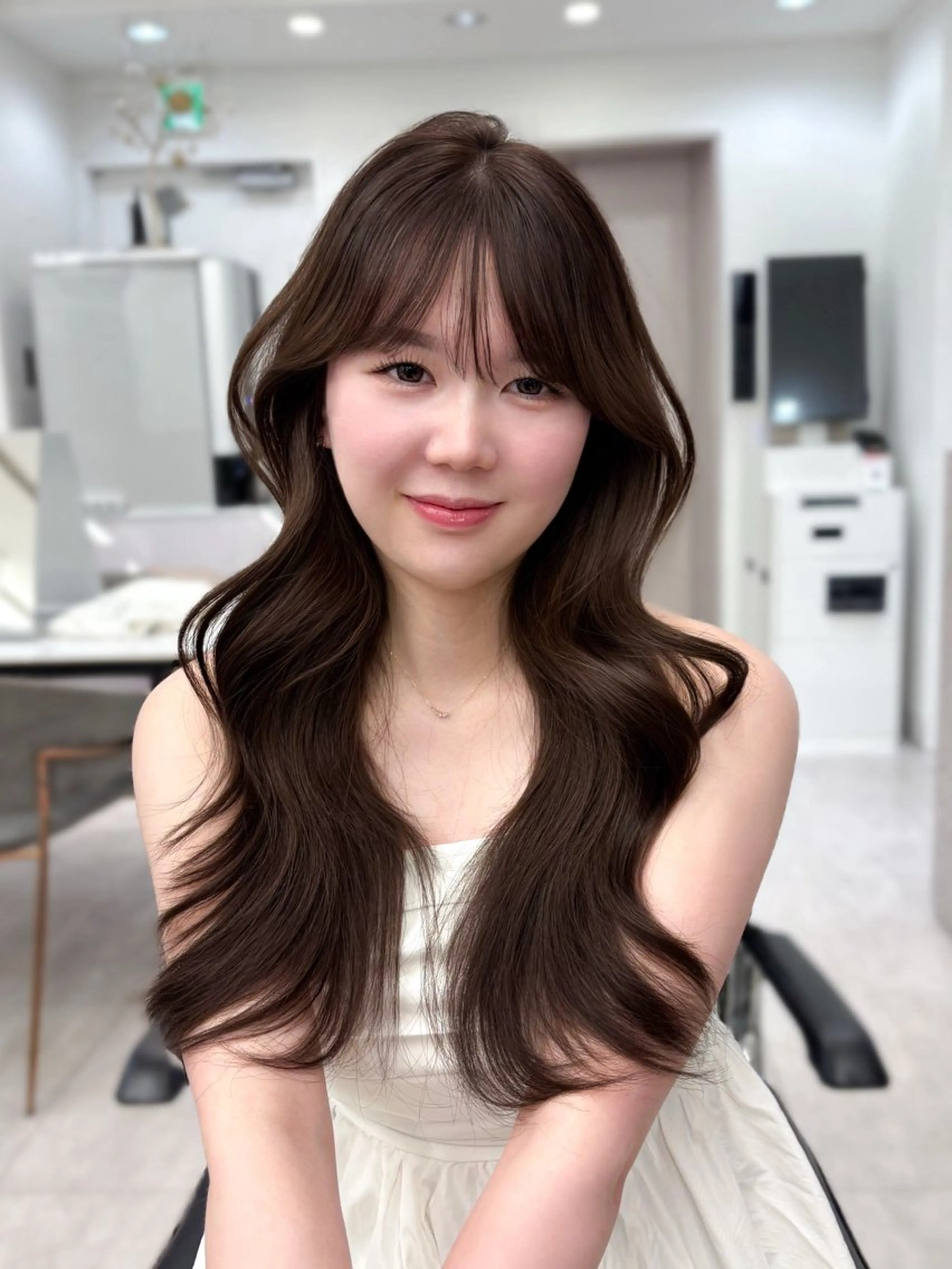 ロング 韓国風ヘア 似合わせカット 韓国ヘア🎀 もかのヘアスタイル