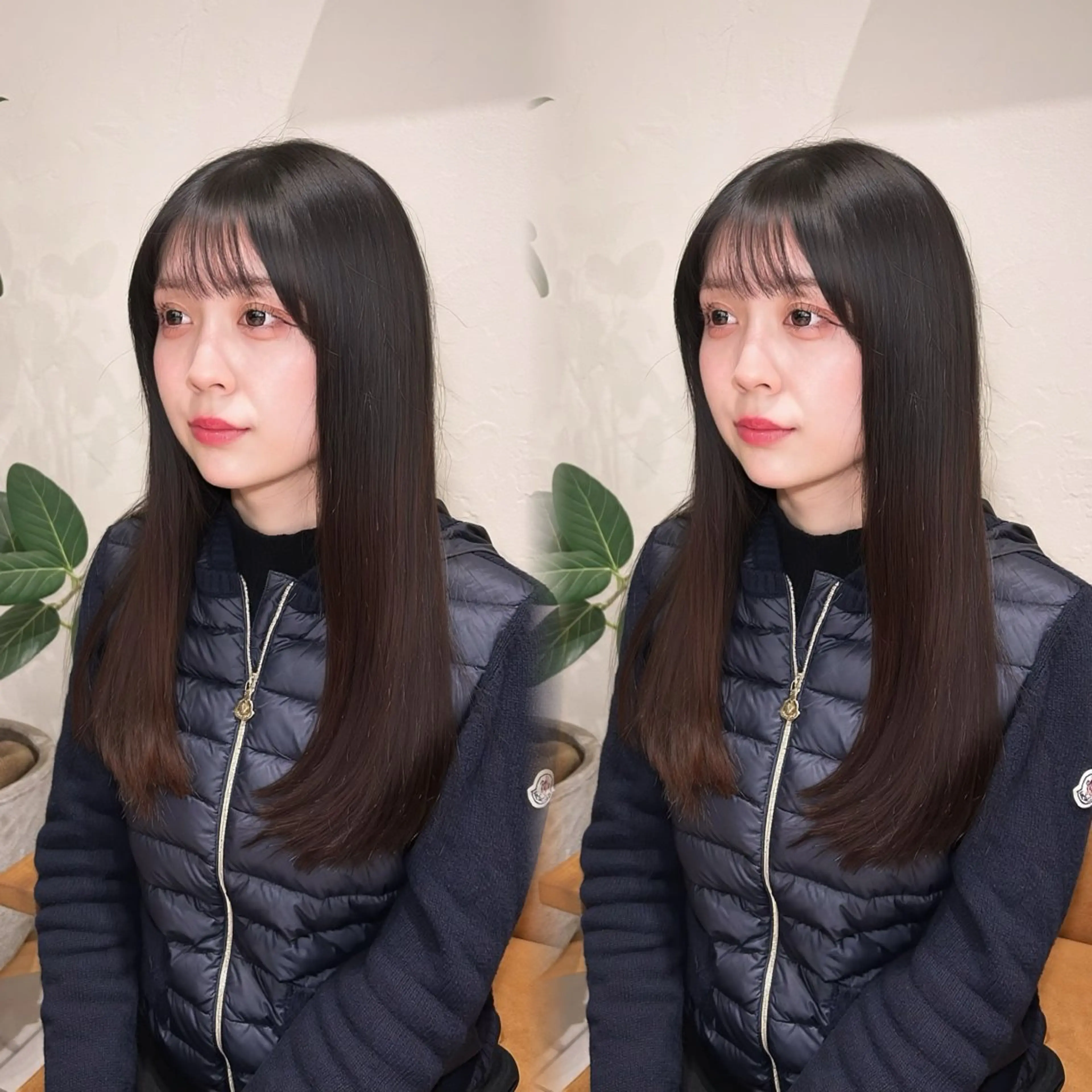 ロング 顔周りカット レイヤーカット ロング カット 透明感カラー×レイヤ ー🧊横田 冴のヘアスタイル