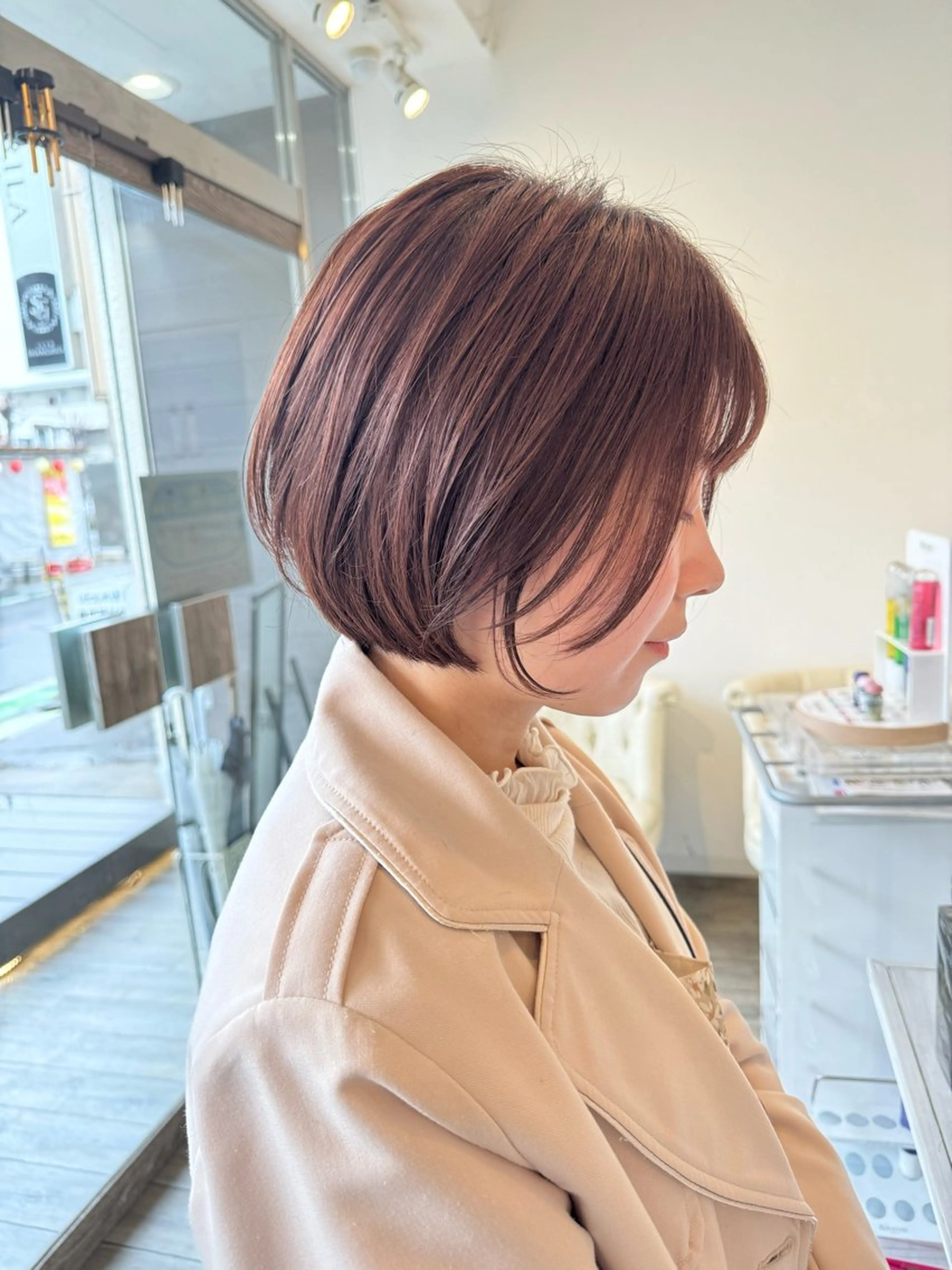 ショート カラー カット ヘアカラー トリートメント 🌕ボブ/髪質改善 /レイヤー🌕悠人のヘアスタイル